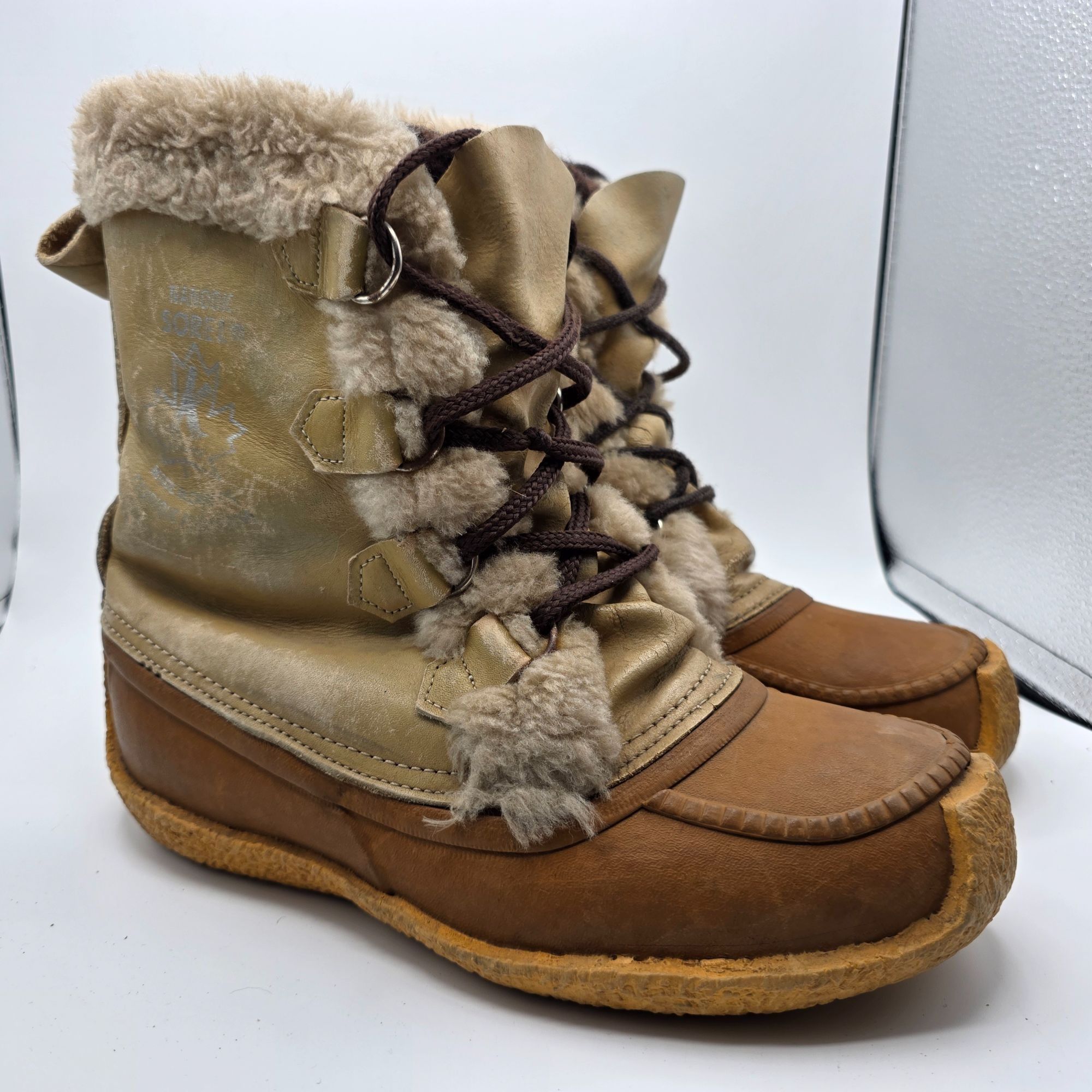 SOREL Sorel Nanook Womens Size 8 Brown Winter Boots Wool Removable Size US 8 / IT 38 - 1 Thumbnail