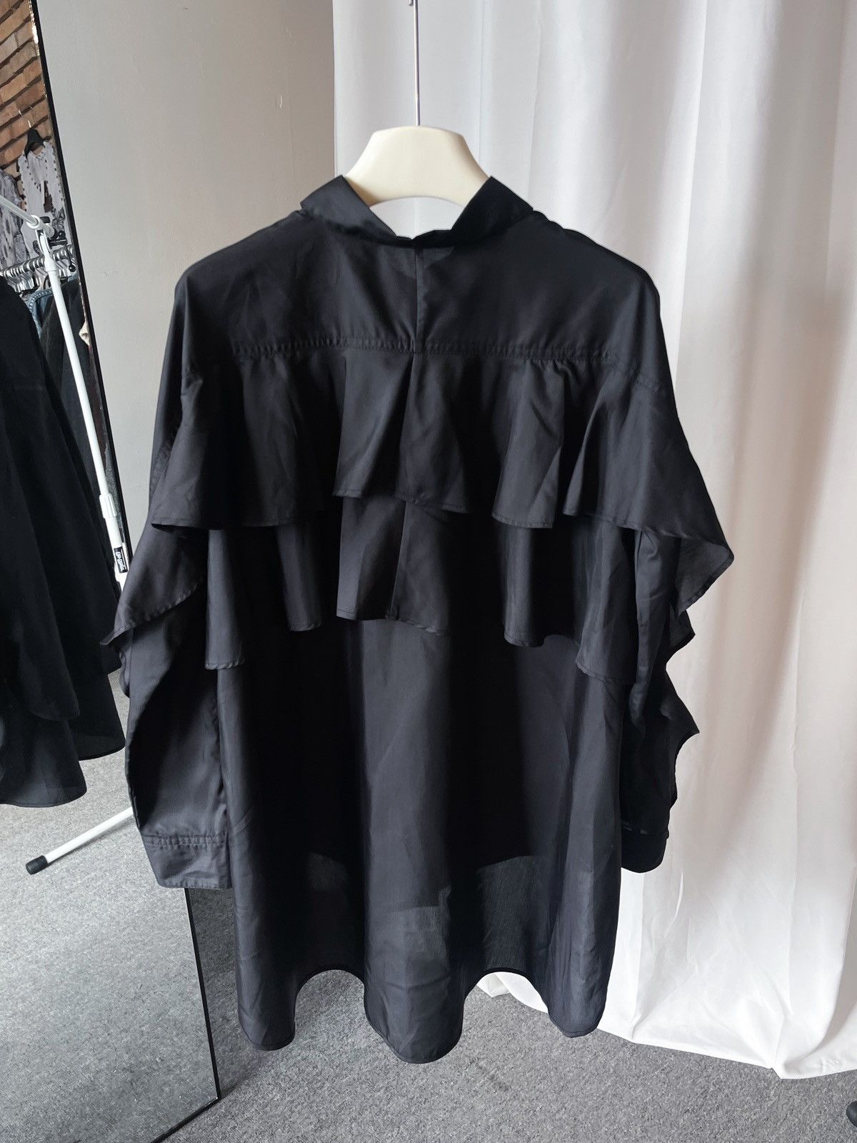 Yohji Yamamoto Kyoko Higa ruffle blouse Size L / US 10 / IT 46 - 6 Thumbnail