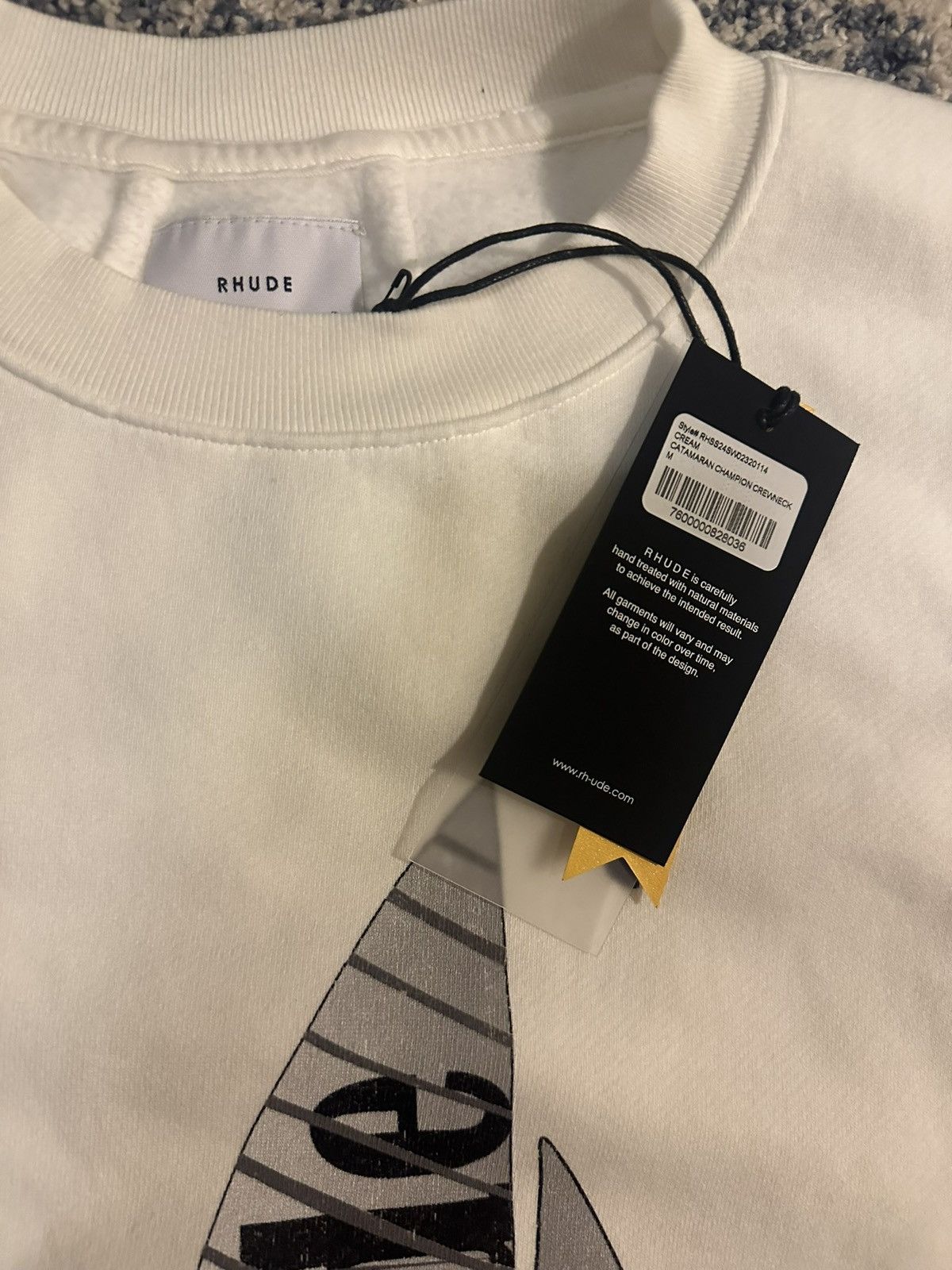 Rhude Rhude Catamaran Champion Crewneck Size US M / EU 48-50 / 2 - 4 Thumbnail