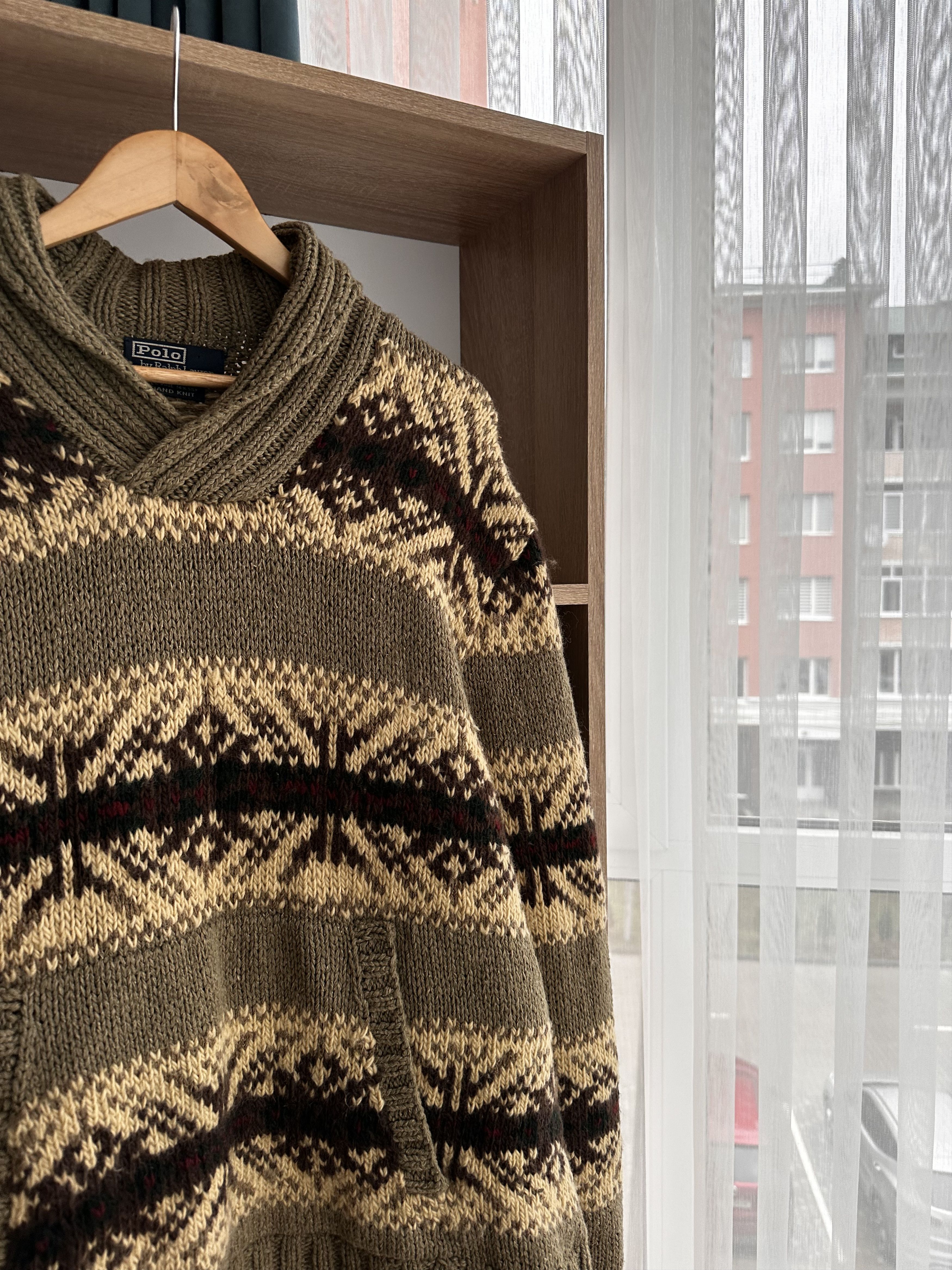 Polo Ralph Lauren Vintage Polo Ralph Lauren RRL Hand Knit Wool Pocket Sweater Size US L / EU 52-54 / 3 - 6 Thumbnail