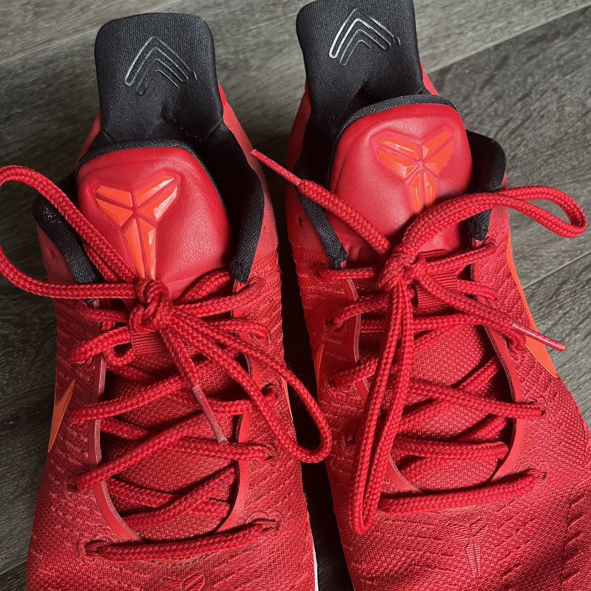 Nike Vintage Nike Kobe A.D. University Red Low Basketball Shoes Size US 10.5 / EU 43-44 - 4 Thumbnail