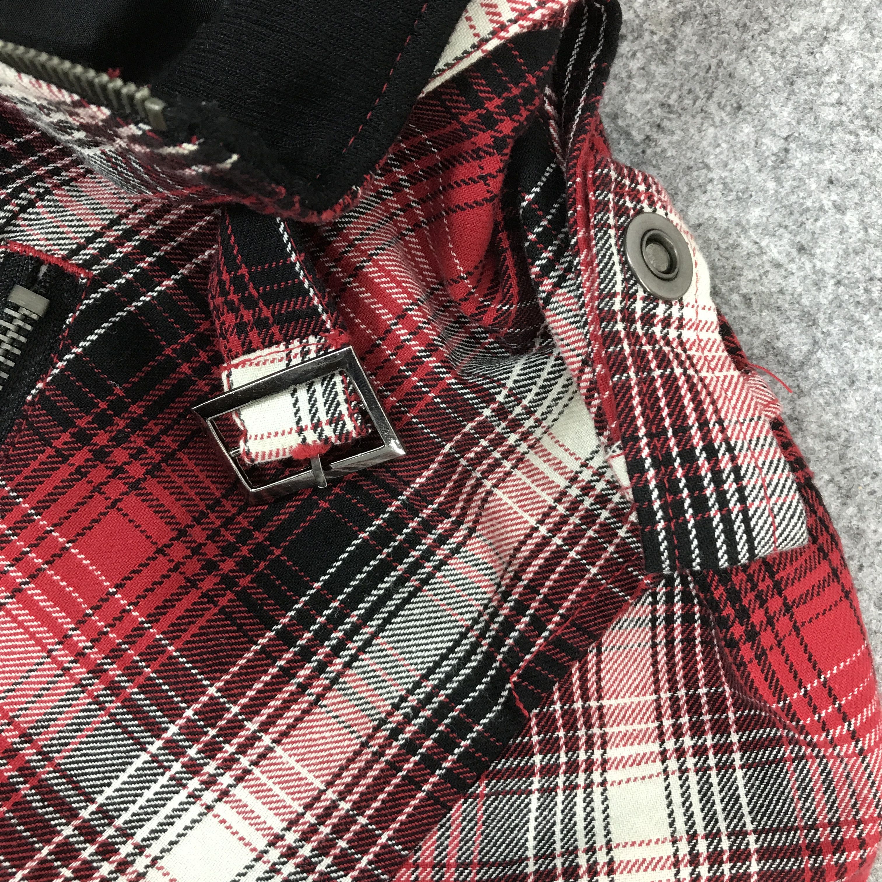 Japanese Brand soves jacket Tartan punk style zip jacket K62B17 Size US L / EU 52-54 / 3 - 9 Thumbnail
