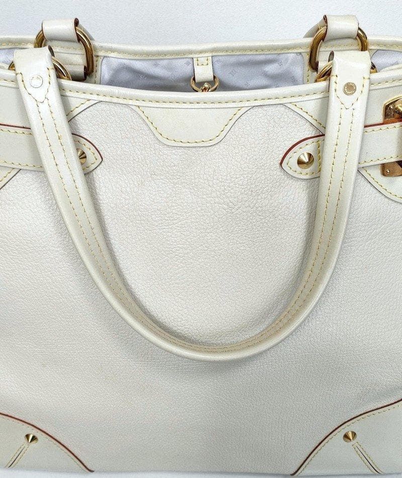 Louis Vuitton Louis Vuitton - Suhali White Leather Handbag Preloved Size ONE SIZE - 6 Thumbnail