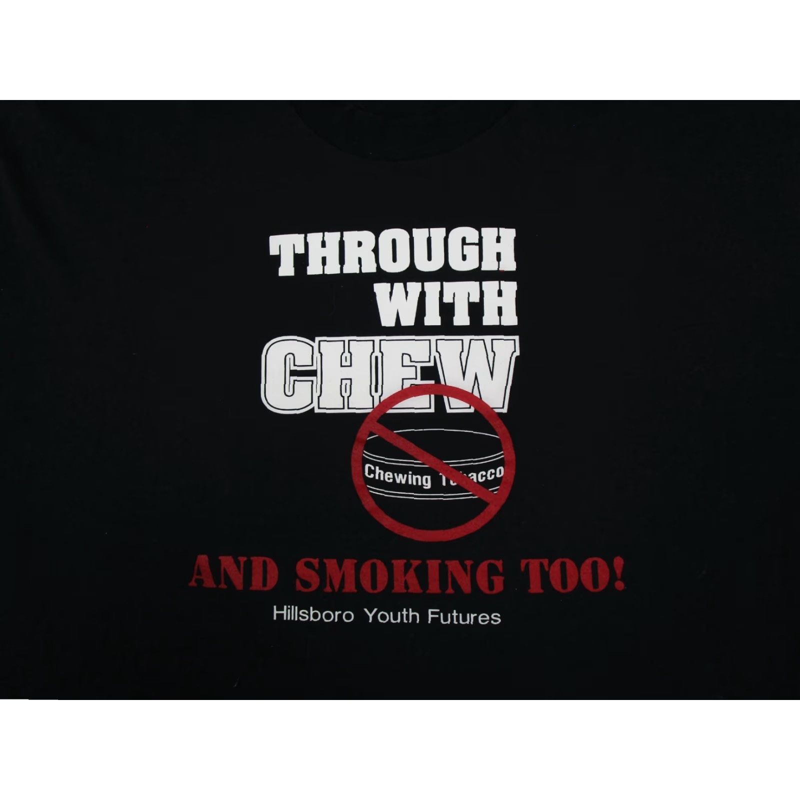 Hanes VINTAGE Hanes 2XL T-Shirt Graphic Print Cowboy Tobacco Rugged Theme Men Shirt Black 70s 80s Graphic Tee Mens Size US XXL / EU 58 / 5 - 2 Thumbnail