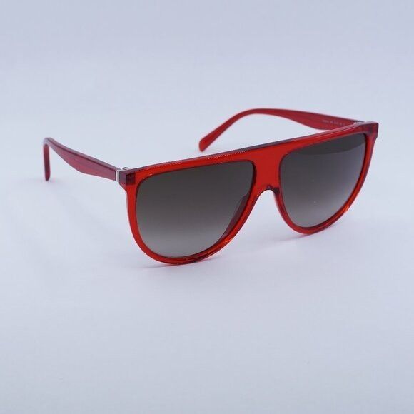 Celine New Celine CL40006I 66K Sunglasses - Red Frame, Grey Lenses Size ONE SIZE - 1 Thumbnail