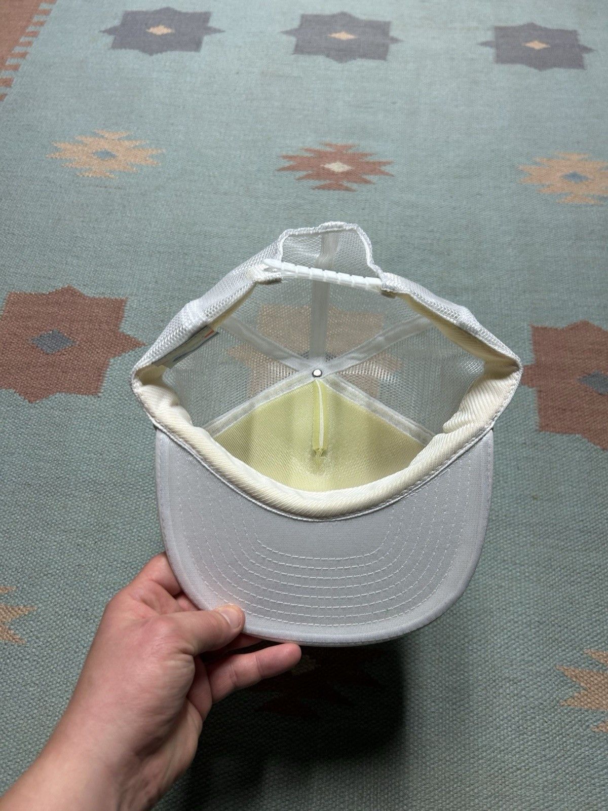 Vintage Vintage trucker hat advanced environmental snapback white Size ONE SIZE - 5 Thumbnail