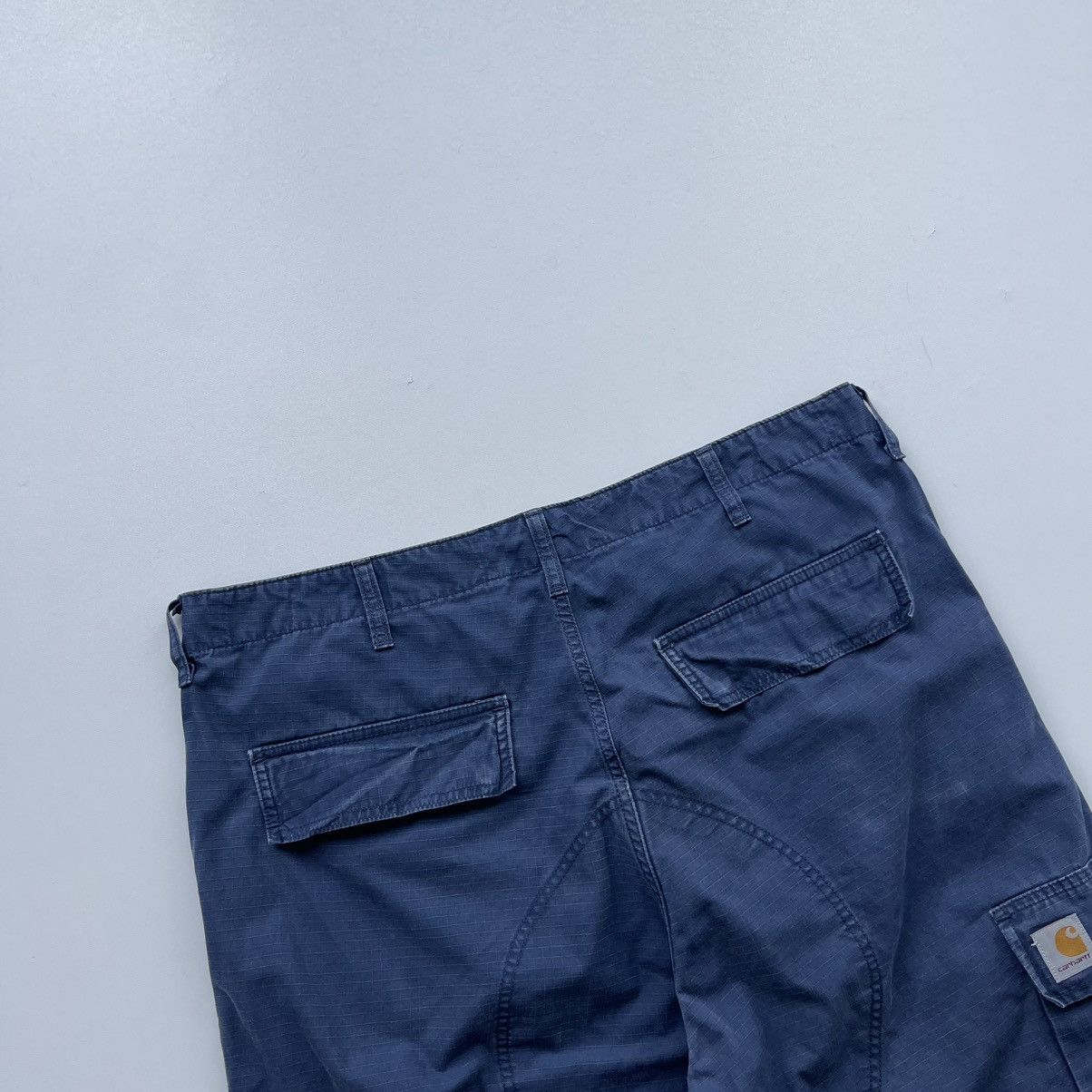 Carhartt Wip Carhartt WIP Regular Fit Cargo Baggy Pants Washed Blue Size US 38 / EU 54 - 5 Thumbnail