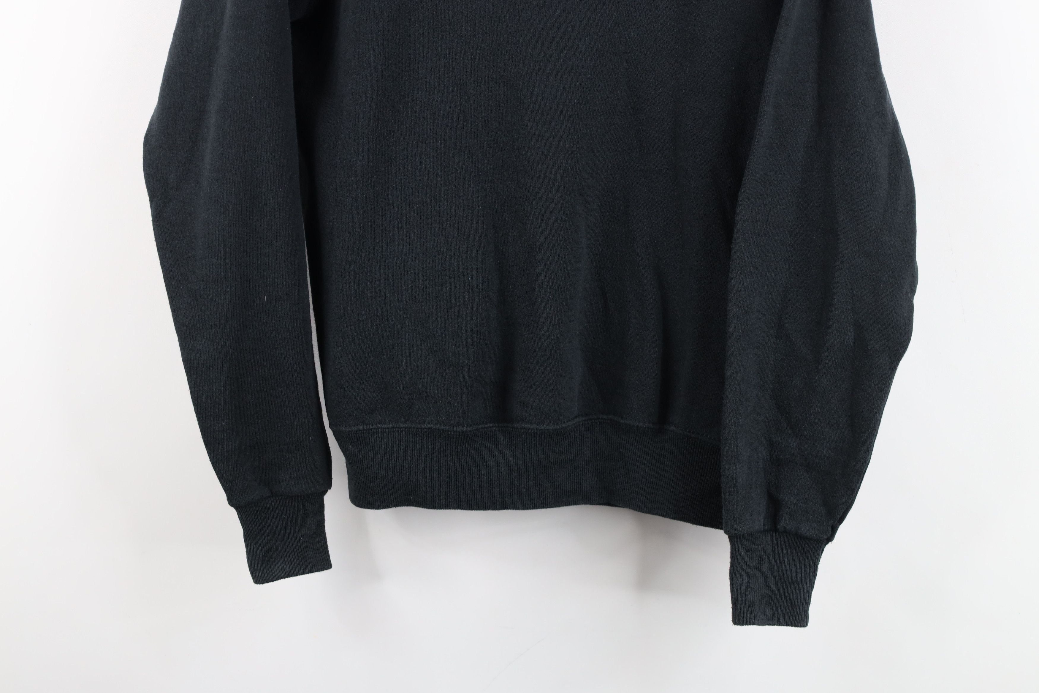 Vintage Vintage 90s Streetwear Raglan Crewneck Sweatshirt Black USA Size S / US 4 / IT 40 - 3 Thumbnail