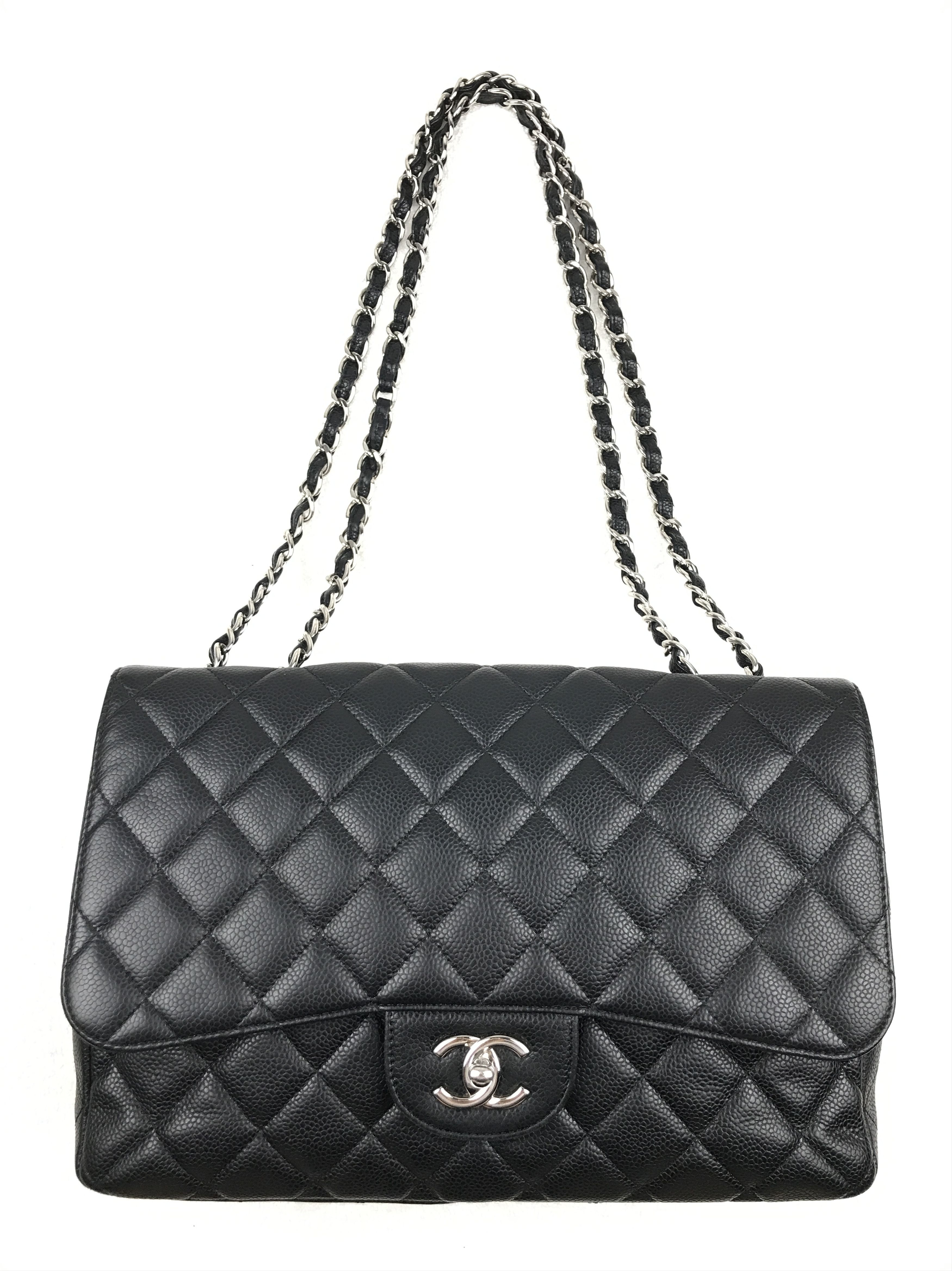 Chanel Chanel timeless jumbo caviar silver hardware Size ONE SIZE - 3 Thumbnail