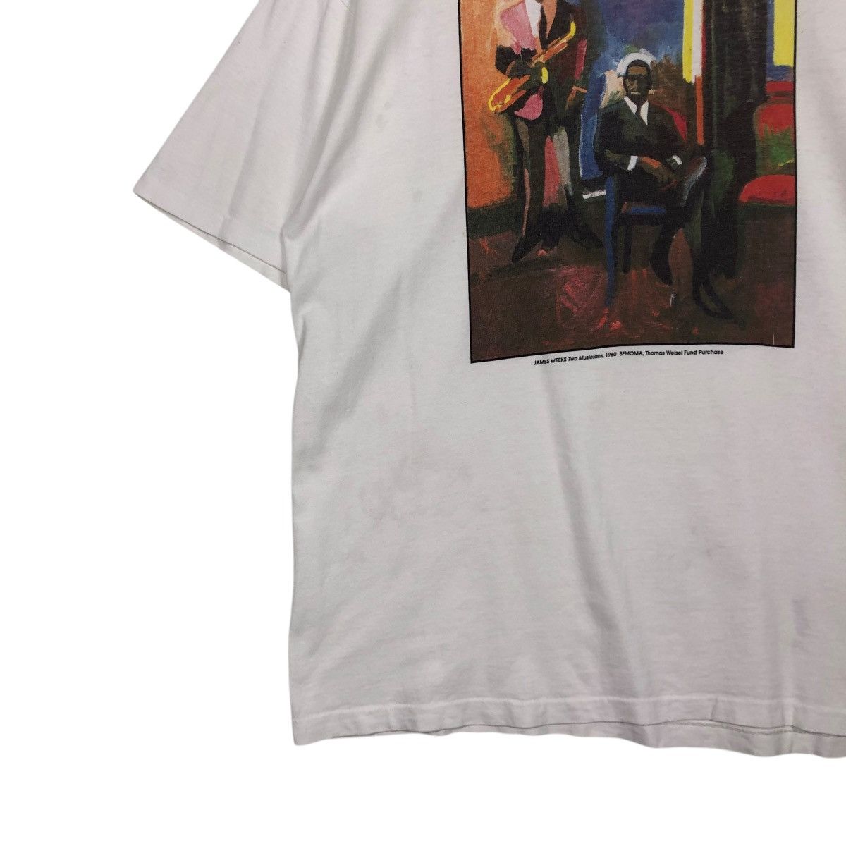 Vintage 🔥JAMES WEEKS TWO MUSICIANS 1960 SFMOMA THOMAS WEISEL FUND Size US XL / EU 56 / 4 - 6 Thumbnail
