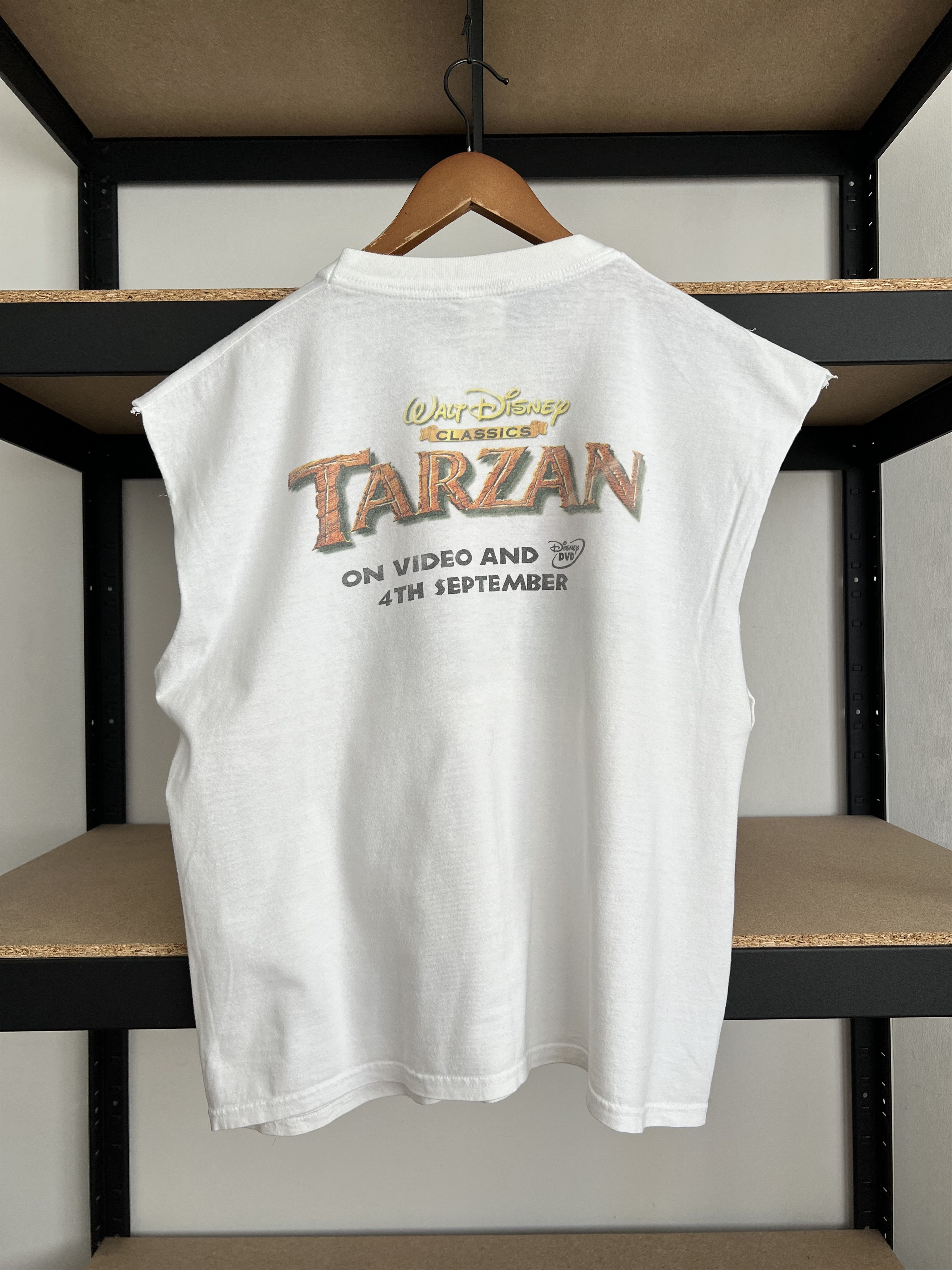 Disney Vintage 90s Tarzan Disney Movie Cartoon Promo Sleeveless Size US L / EU 52-54 / 3 - 2 Thumbnail