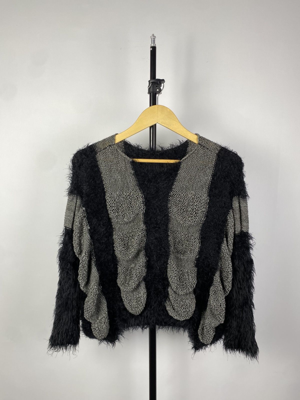 Vintage Y2K Crazy Fuzzy Mohair Sweater Avant-Garde STYLE
