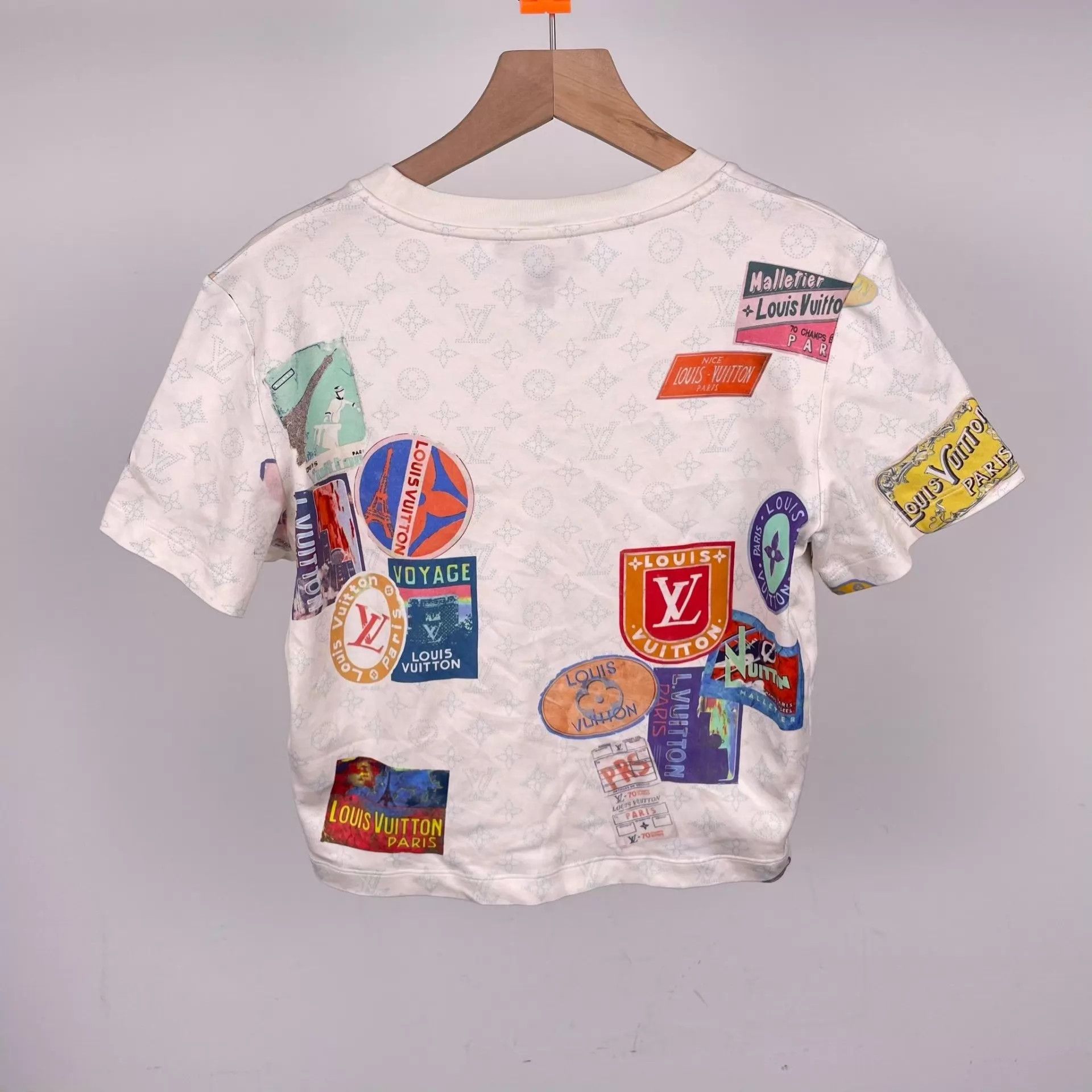 Louis Vuitton LV Cotton Graffiti Short Sleeve White M Size M / US 6-8 / IT 42-44 - 2 Thumbnail
