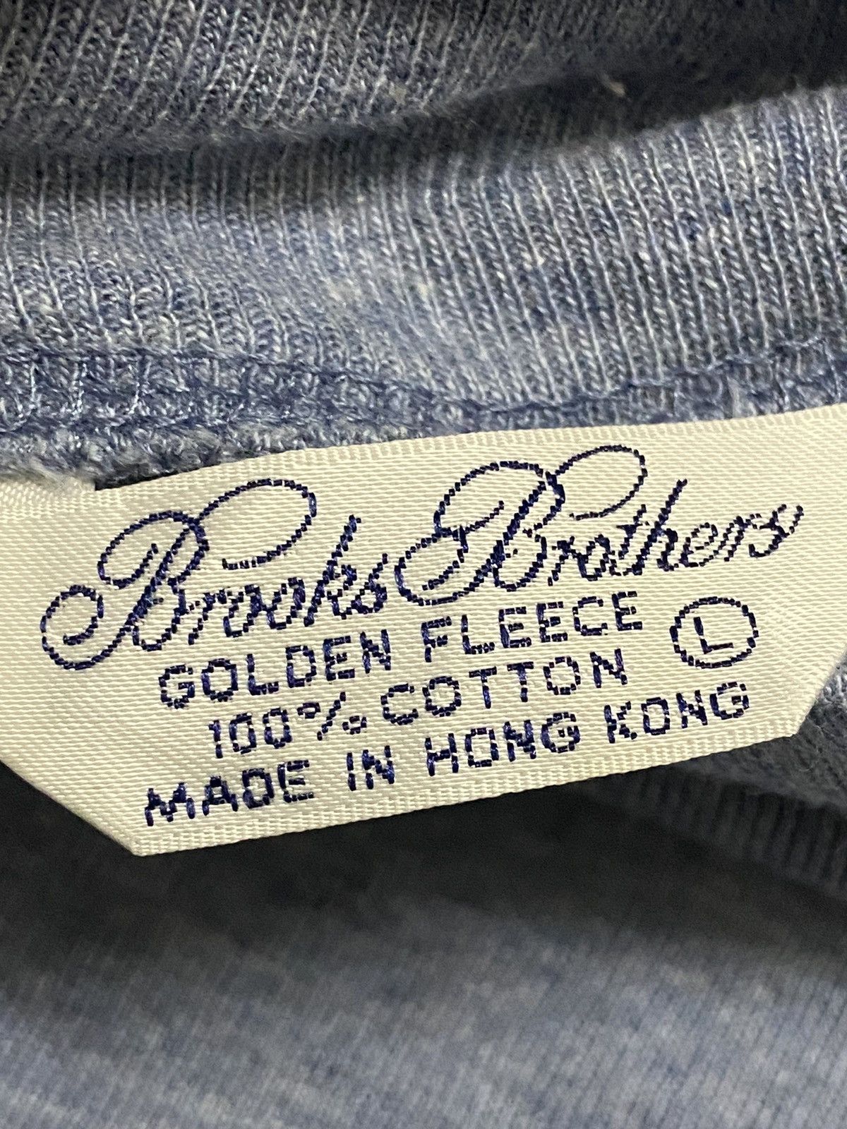 Brooks Brothers × Vintage Vintage 90s Brooks Brothers Turtleneck Sweatshirt Size US L / EU 52-54 / 3 - 3 Thumbnail