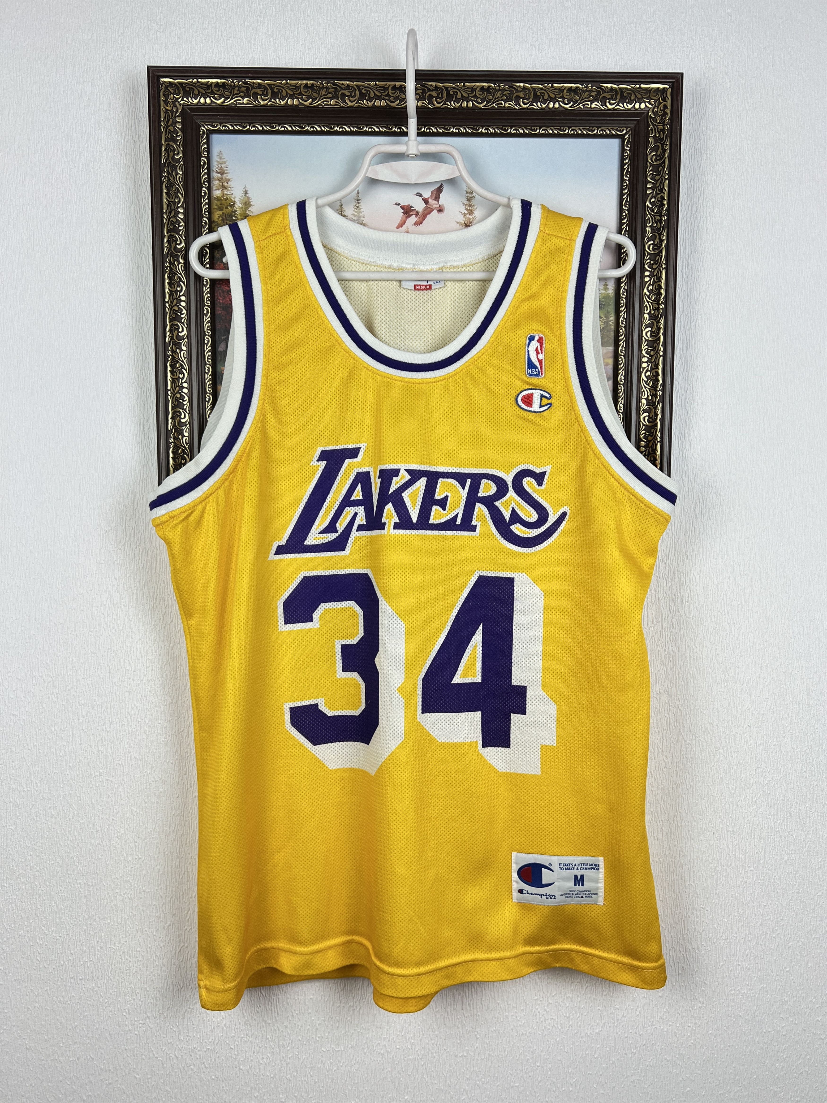 Champion Vintage 90's Los Angeles Lakers NBA Jersey Shirt Trikot Size US M / EU 48-50 / 2 - 1 Thumbnail