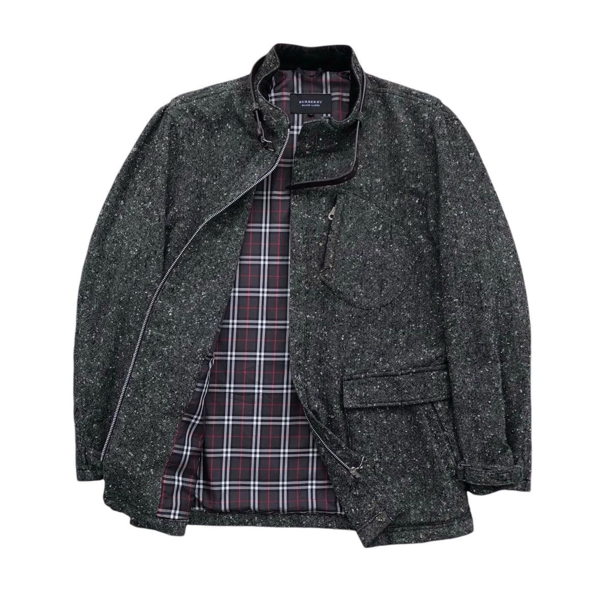 Burberry Burberry Black Label Lined Novacheck Wool Jacket / Coat Size US M / EU 48-50 / 2 - 1 Thumbnail