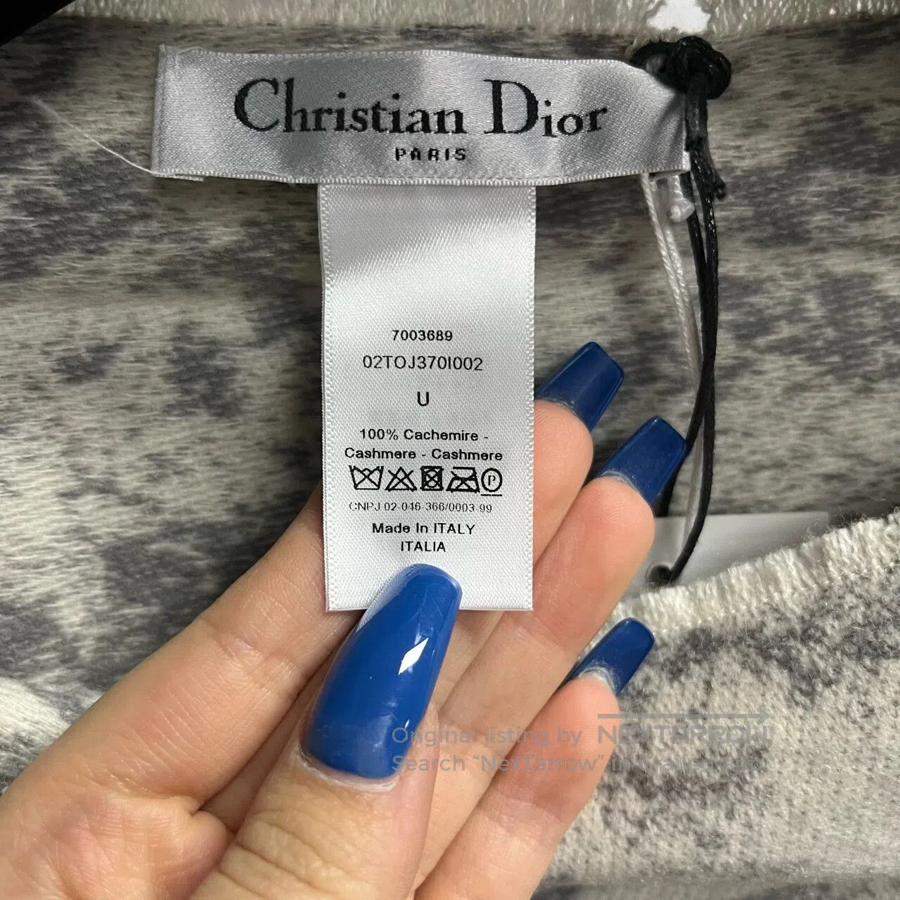 Dior Dior Printed sleeveless cloak or cloak-like garment| Size ONE SIZE - 3 Thumbnail