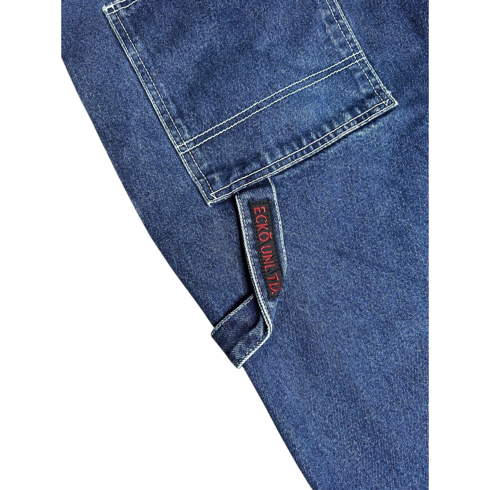 Ecko Unltd. × Vintage Vintage Y2k Ecko Unltd Carpenter Denim Jean Shorts Size US 38 / EU 54 - 10 Thumbnail