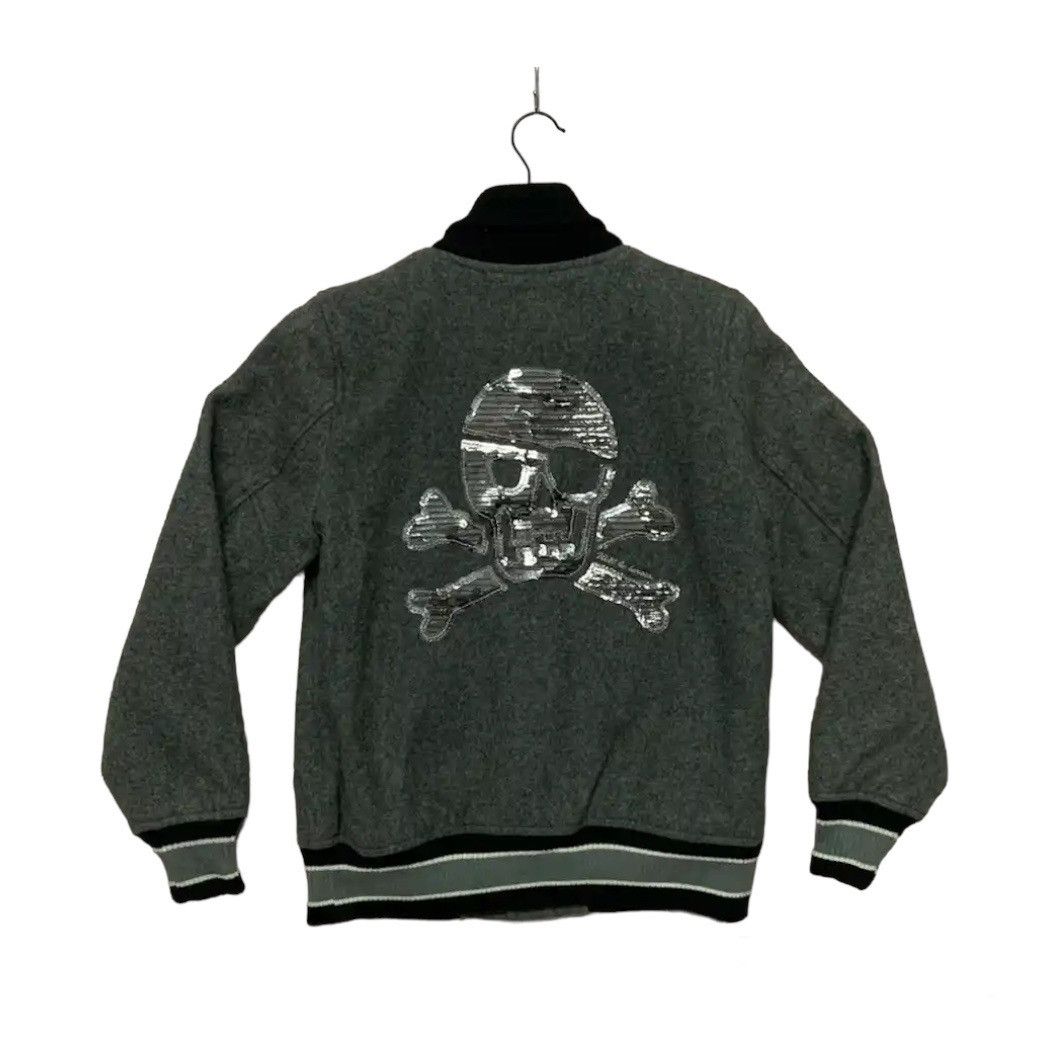 Vintage Skulls Varsity Jacket Kids Size US S / EU 44-46 / 1 - 1 Thumbnail