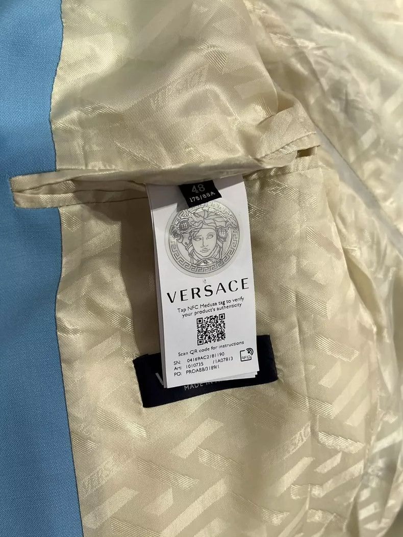 Versace Versace Multi-element print panelled wool suit Size US M / EU 48-50 / 2 - 7 Thumbnail