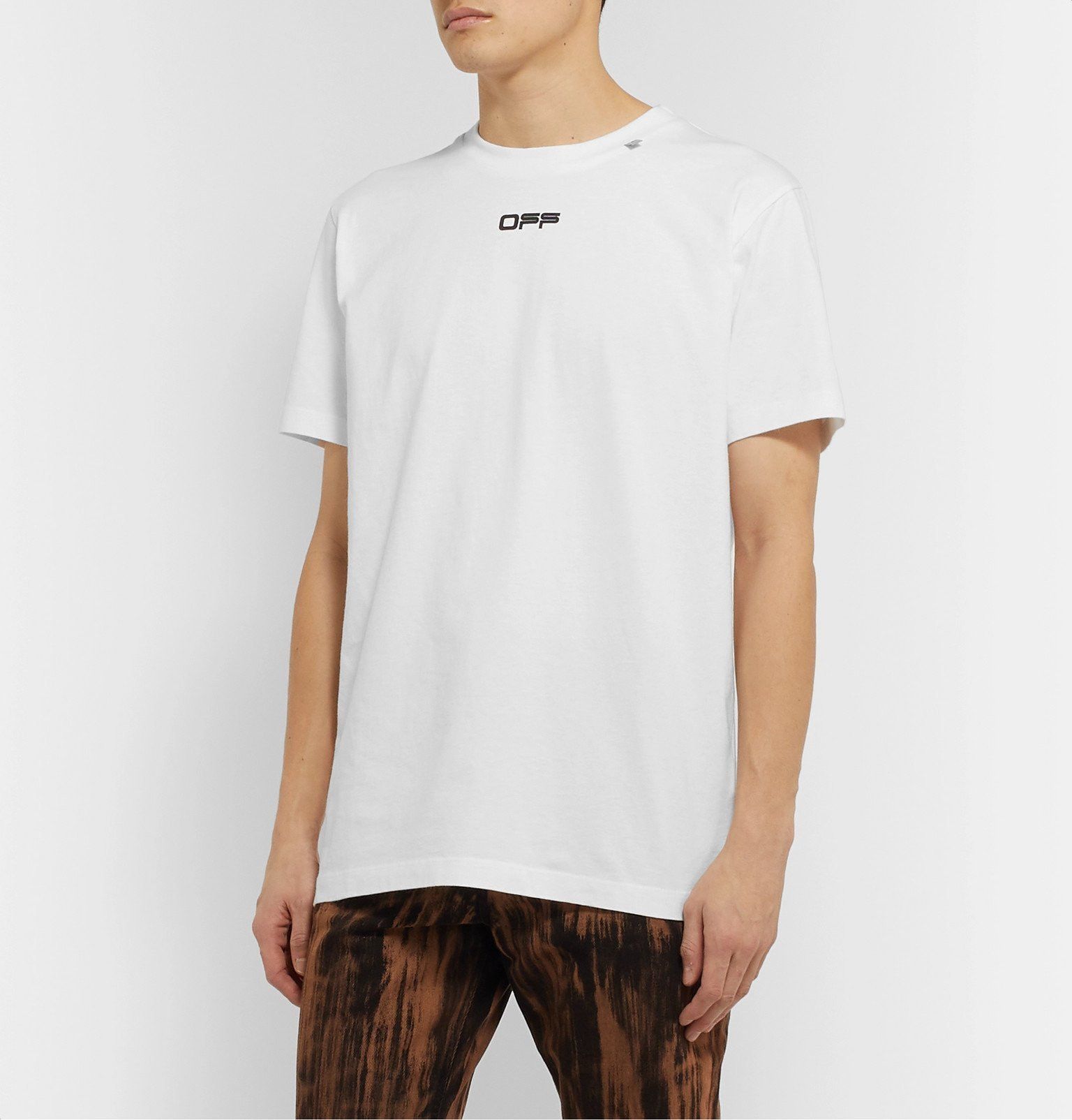 Off-White White Wavy Line Logo T-Shirt Size US M / EU 48-50 / 2 - 3 Thumbnail