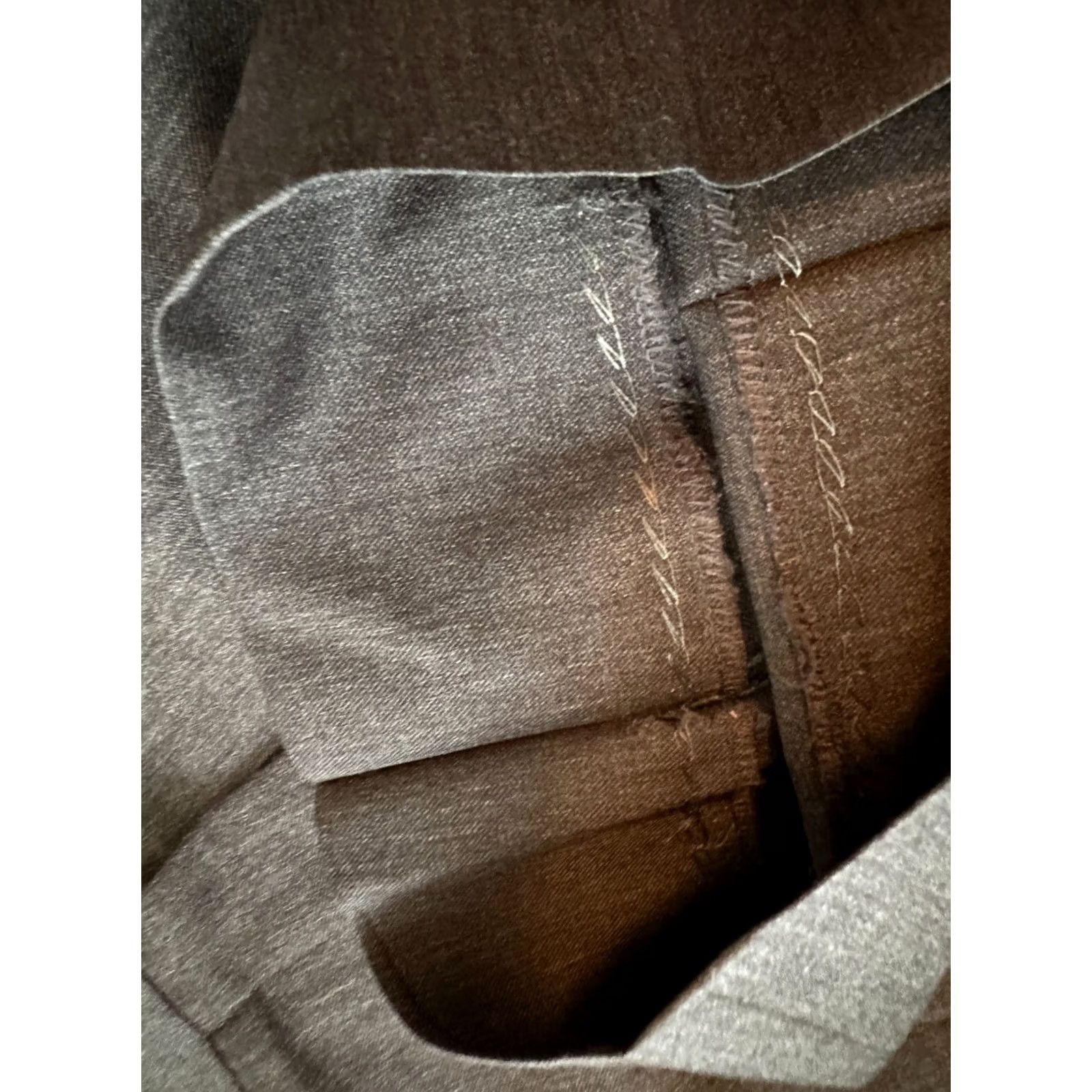 Banana Republic Banana Republic Pants Mens 33 Wool Trouser Flat Front Zip Fly Pockets Dress HEM Gray Wool-Blend Classic Dress Pants Mens 33 Charcoal Gray Size US 33 - 8 Thumbnail