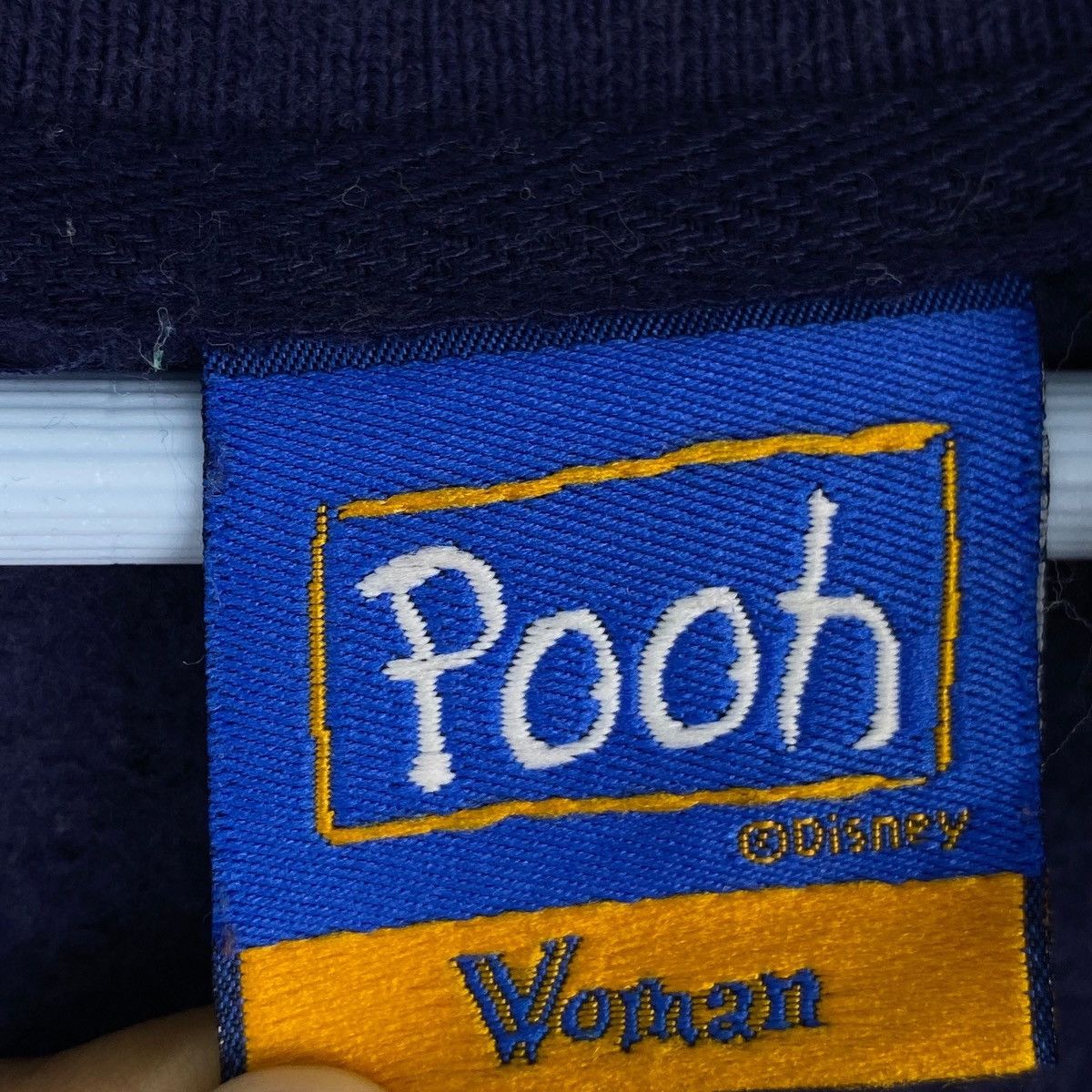 Disney × Vintage Vintage Pooh Woman V-neck Sweatshirt Navy Blue Pullover Size XXL / US 16-18 / IT 52-54 - 5 Thumbnail