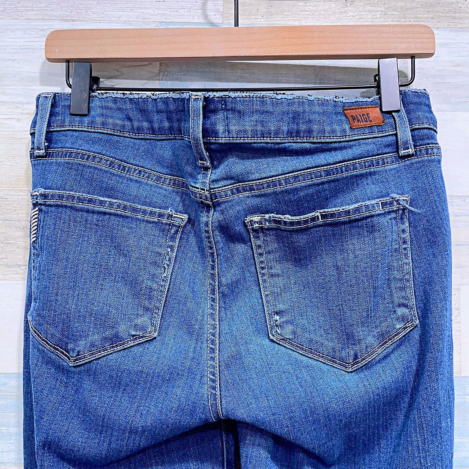 Paige PAIGE Skyline Ankle Peg Skinny Jeans Dark Wash Mid Rise 29 Size 29" - 5 Thumbnail