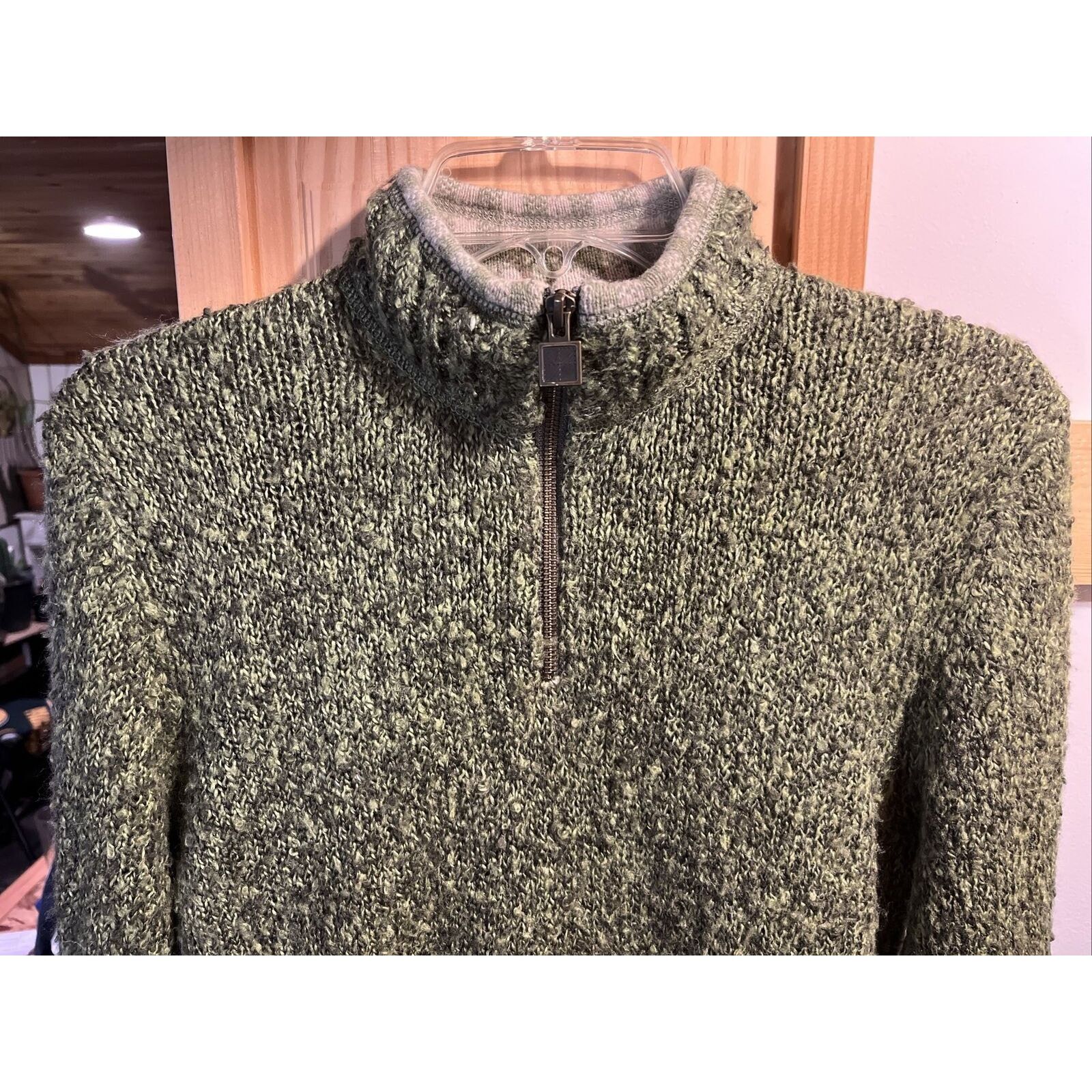 Woolrich Woolen Mills Woolrich VTG Women’s M Olive Green Wool Ramie Blend Sweater Size M / US 6-8 / IT 42-44 - 5 Thumbnail