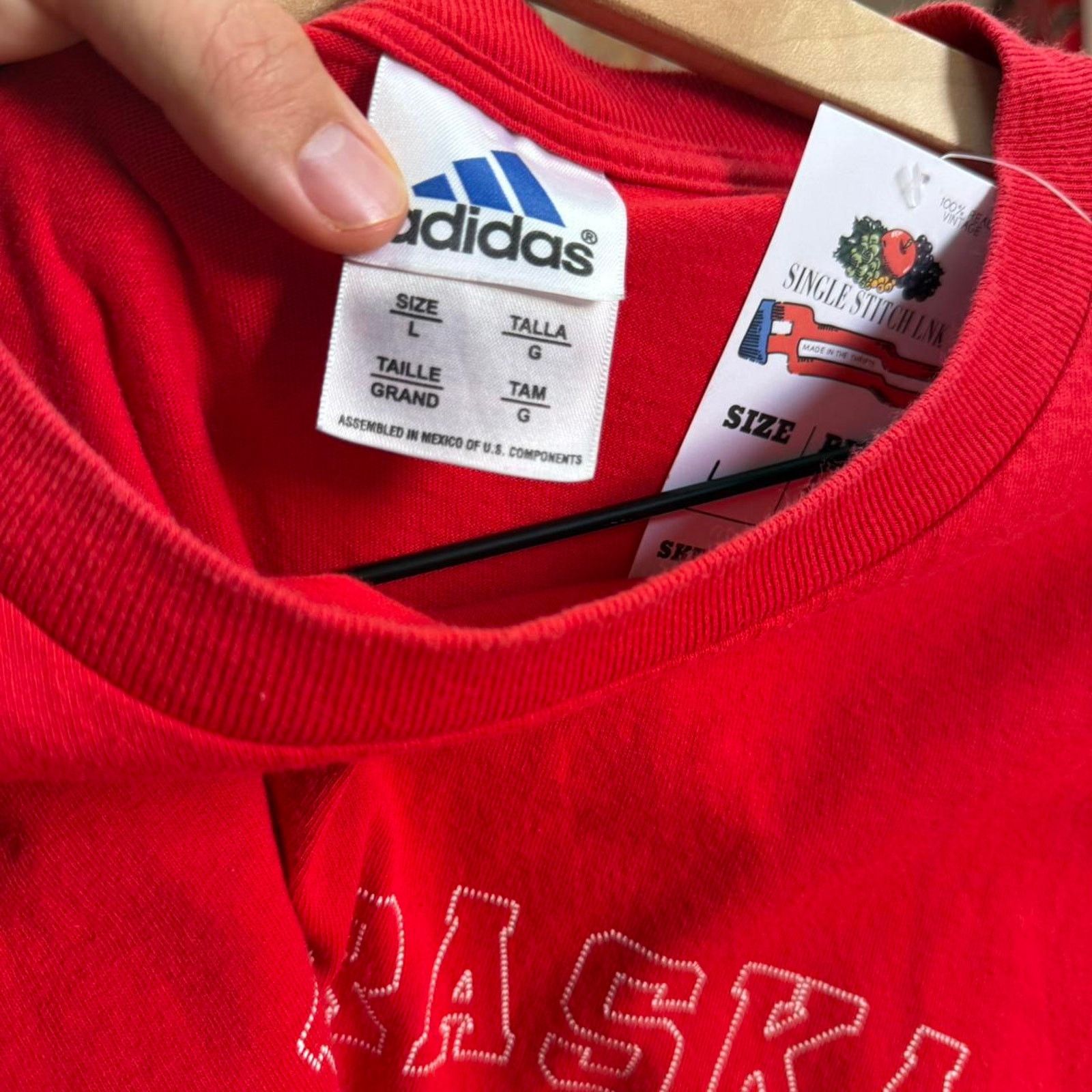 Vintage Vintage 90s Nebraska Huskers Cornhuskers Football T-Shirt Size US L / EU 52-54 / 3 - 6 Thumbnail