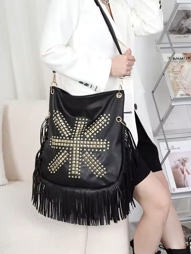 Other Gothic Boho Large Punk Cross Shoulder Bag Size ONE SIZE - 8 Thumbnail