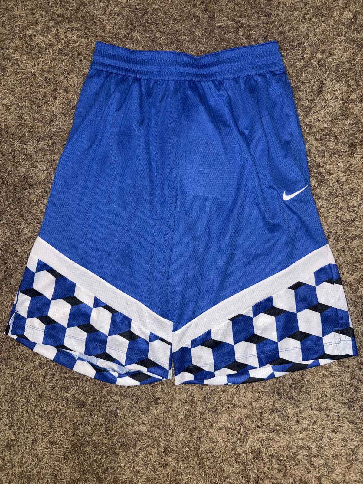 Nike Nike Men’s Dri-Fit Icon+ Checkers Royal/White Shorts Sample Size US 32 / EU 48 - 1 Thumbnail