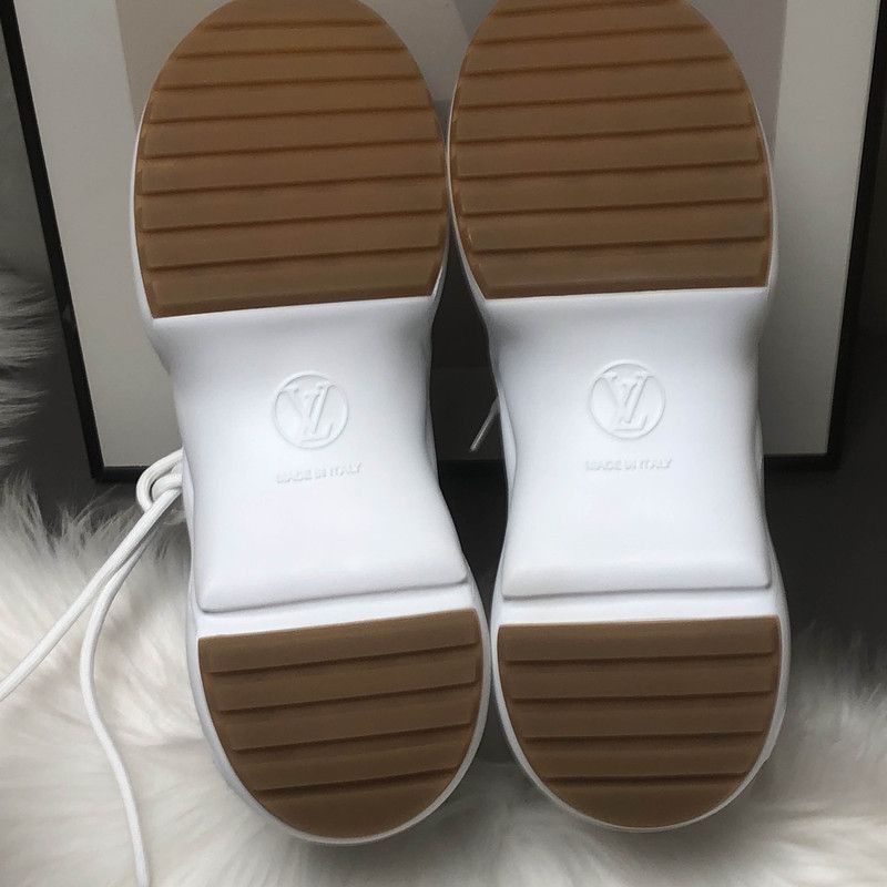 Louis Vuitton Louis Vuitton Archlight Blue White Lace-Up Sneakers -2505 Size US 6 / IT 36 - 4 Thumbnail
