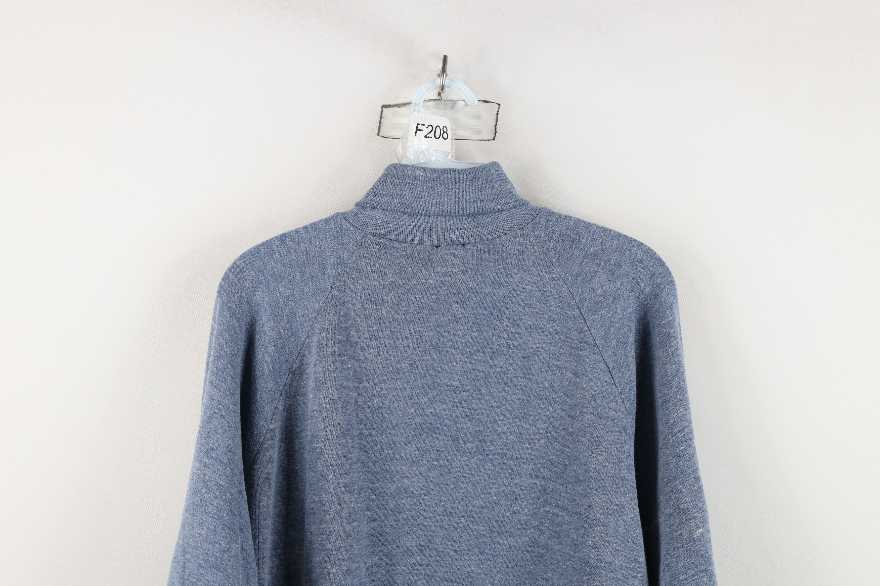 Vintage Vintage 60s 70s Streetwear Turtleneck Sweatshirt Blue USA Size XL / US 12-14 / IT 48-50 - 11 Thumbnail
