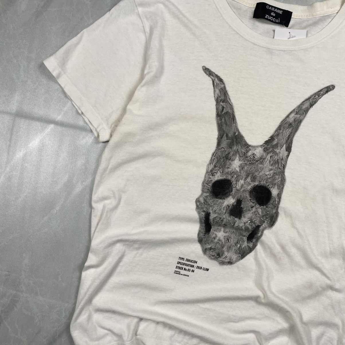 CABANE de ZUCCa Issey Miyake Zucca Skulls Tee Size US M / EU 48-50 / 2 - 2 Thumbnail