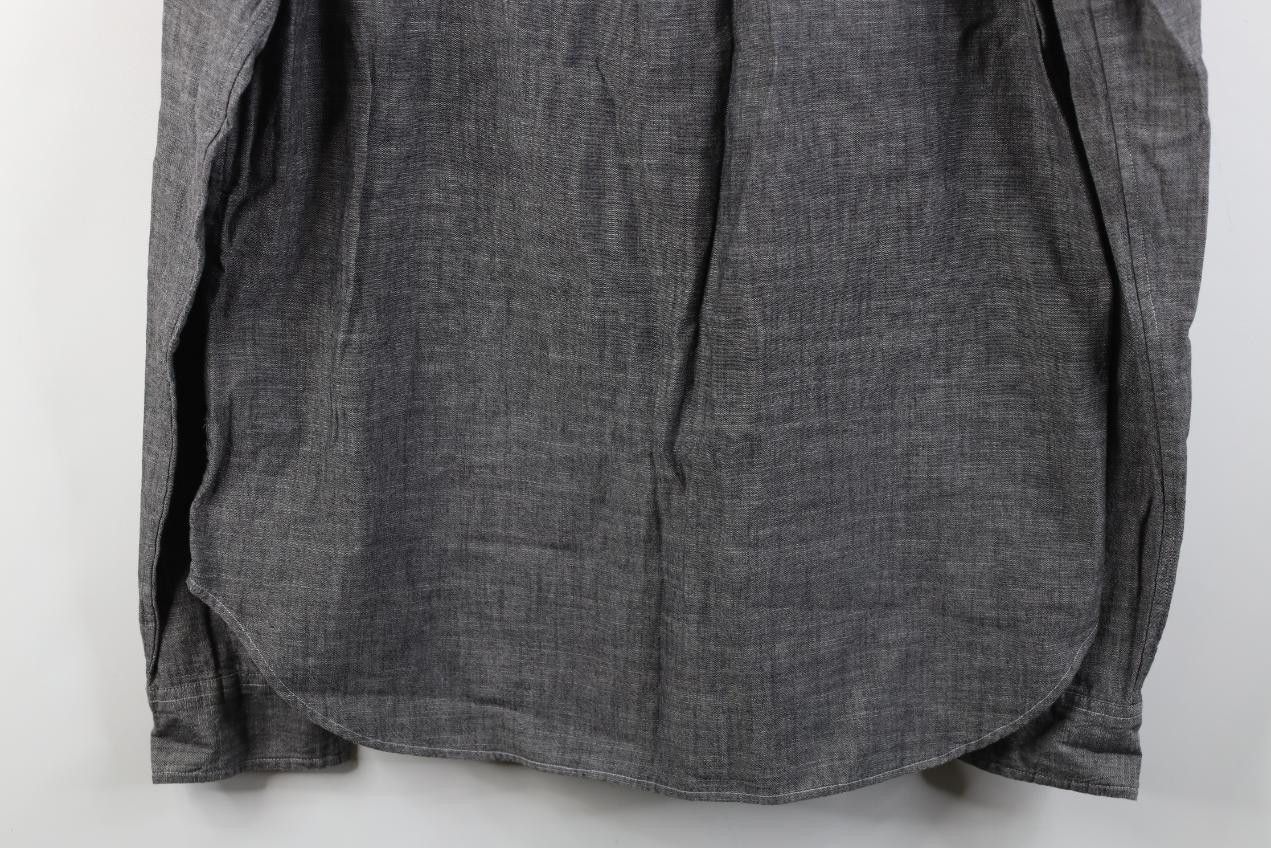 J.Crew J Crew Fit Chambray Collared Button Down Shirt Gray Cotton Size US L / EU 52-54 / 3 - 11 Thumbnail