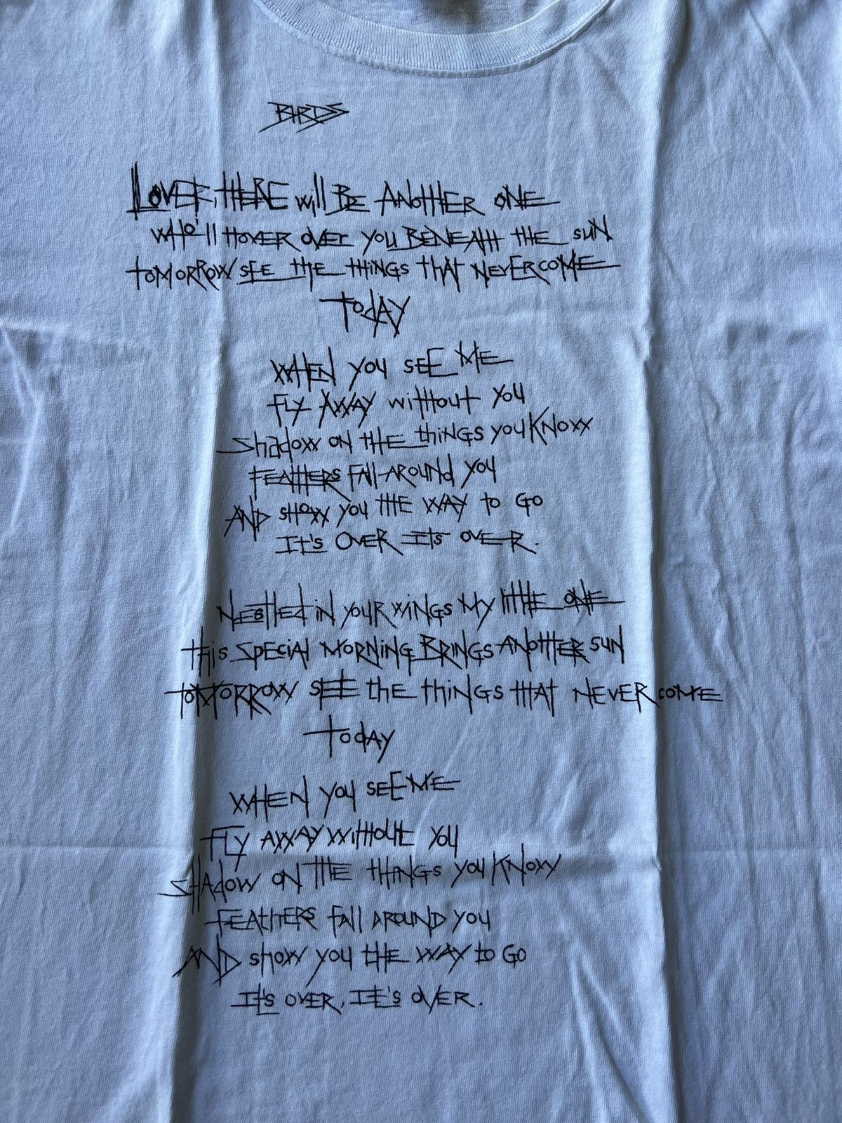 Number (N)ine Archive Staff Tee SS '08 "Birds" Size US S / EU 44-46 / 1 - 4 Thumbnail