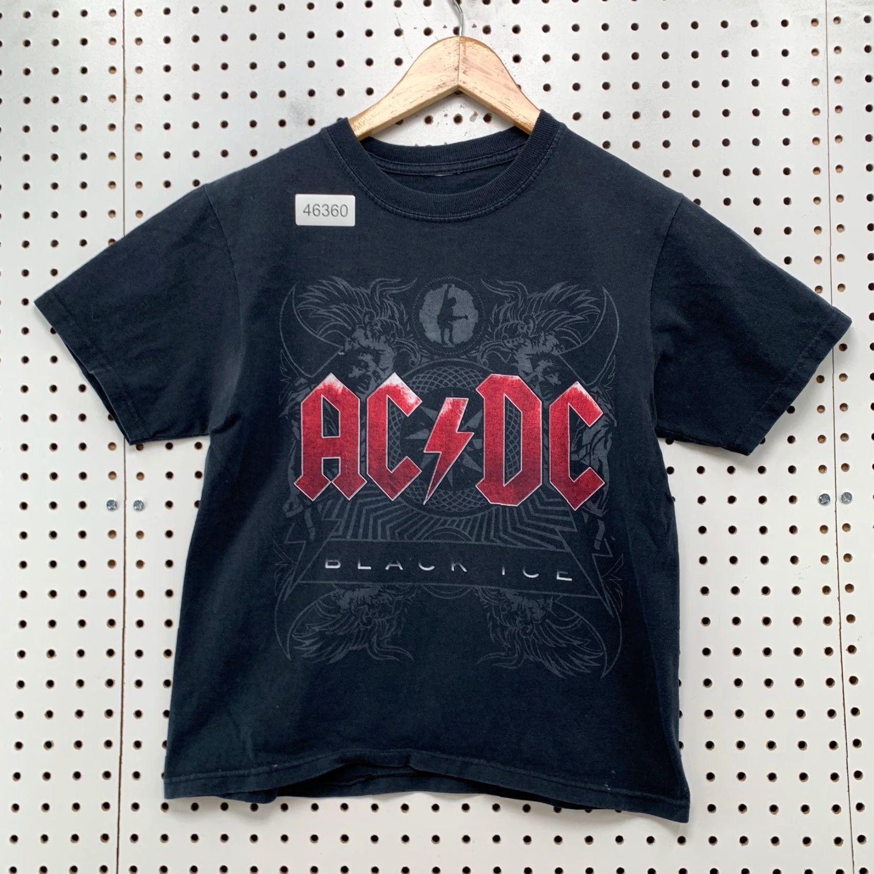 Vintage VINTAGE ACDC Black Ice Shirt Womens Medium Faded Black Rock Music Band Tee Punk Shirt Womens M Black Rock Music Band Tee Punk Size M / US 6-8 / IT 42-44 - 2 Thumbnail