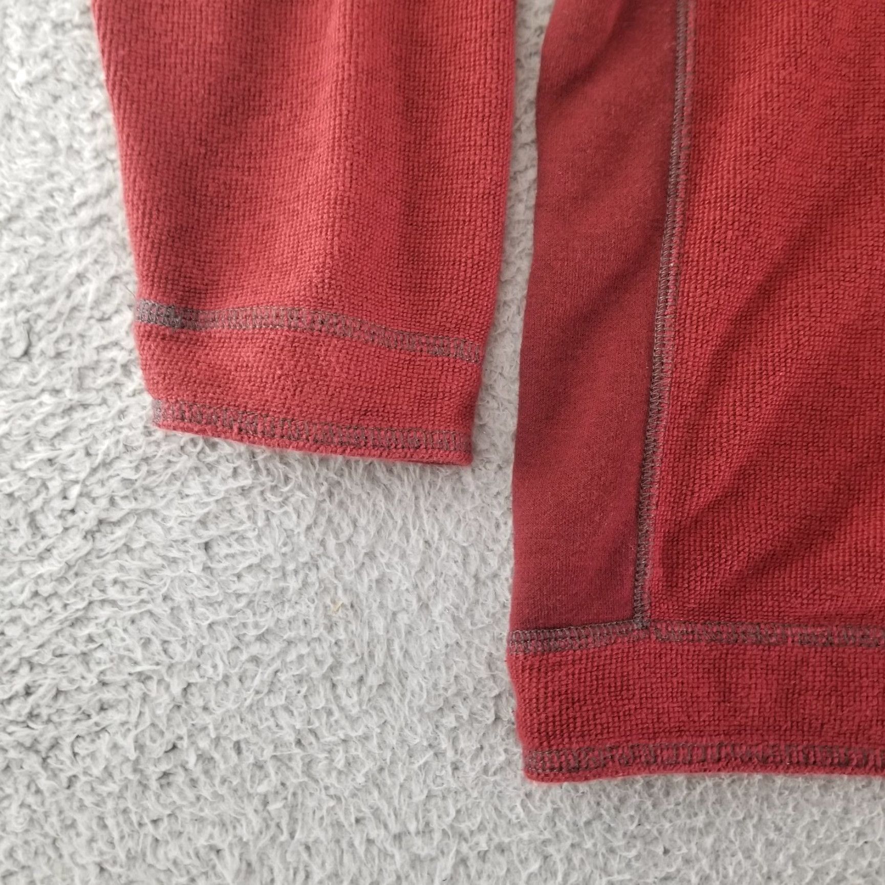Tommy Bahama Tommy Bahama Sweater Mens Pullover Zipper 1/4 Zip 1/2 Zip Red Cotton All Seasons Heavyweight Fleece Mock Neck Long Sleeve Size US L / EU 52-54 / 3 - 6 Thumbnail