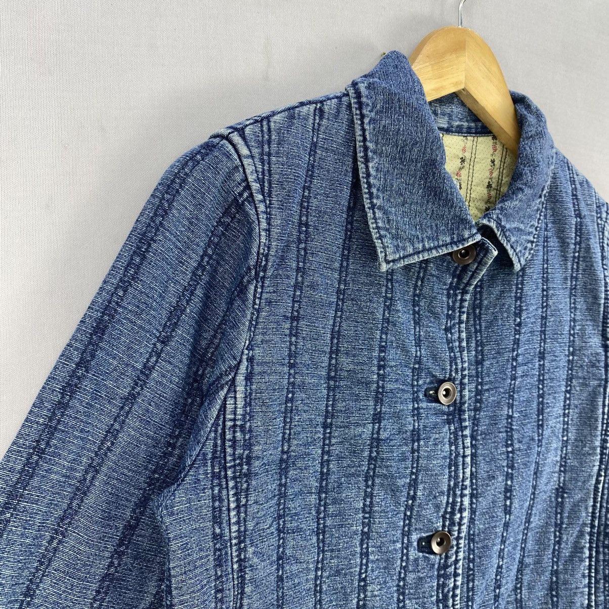 Japanese Brand VertDense Japanese Workwear Style Denim Jacket Selvedge Look Size XS / US 0-2 / IT 36-38 - 2 Thumbnail