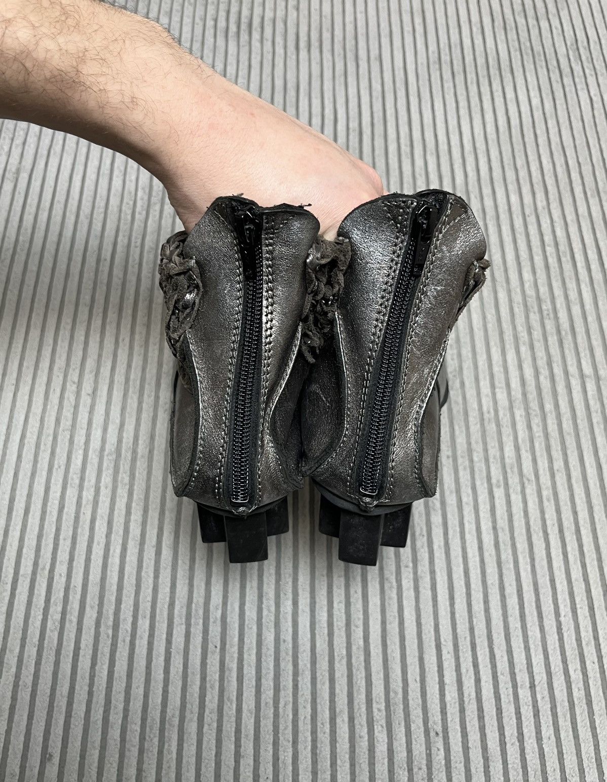 Trippen Trippen Leather Avant Garde Mesh Zip Boots 90s Size US 9 / IT 39 - 18 Thumbnail