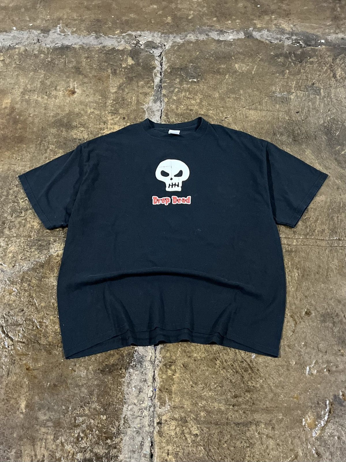 Vintage Crazy Vintage Drop Dead Skull Y2K Sid Toy Story Grunge Tee Size US XL / EU 56 / 4 - 2 Thumbnail