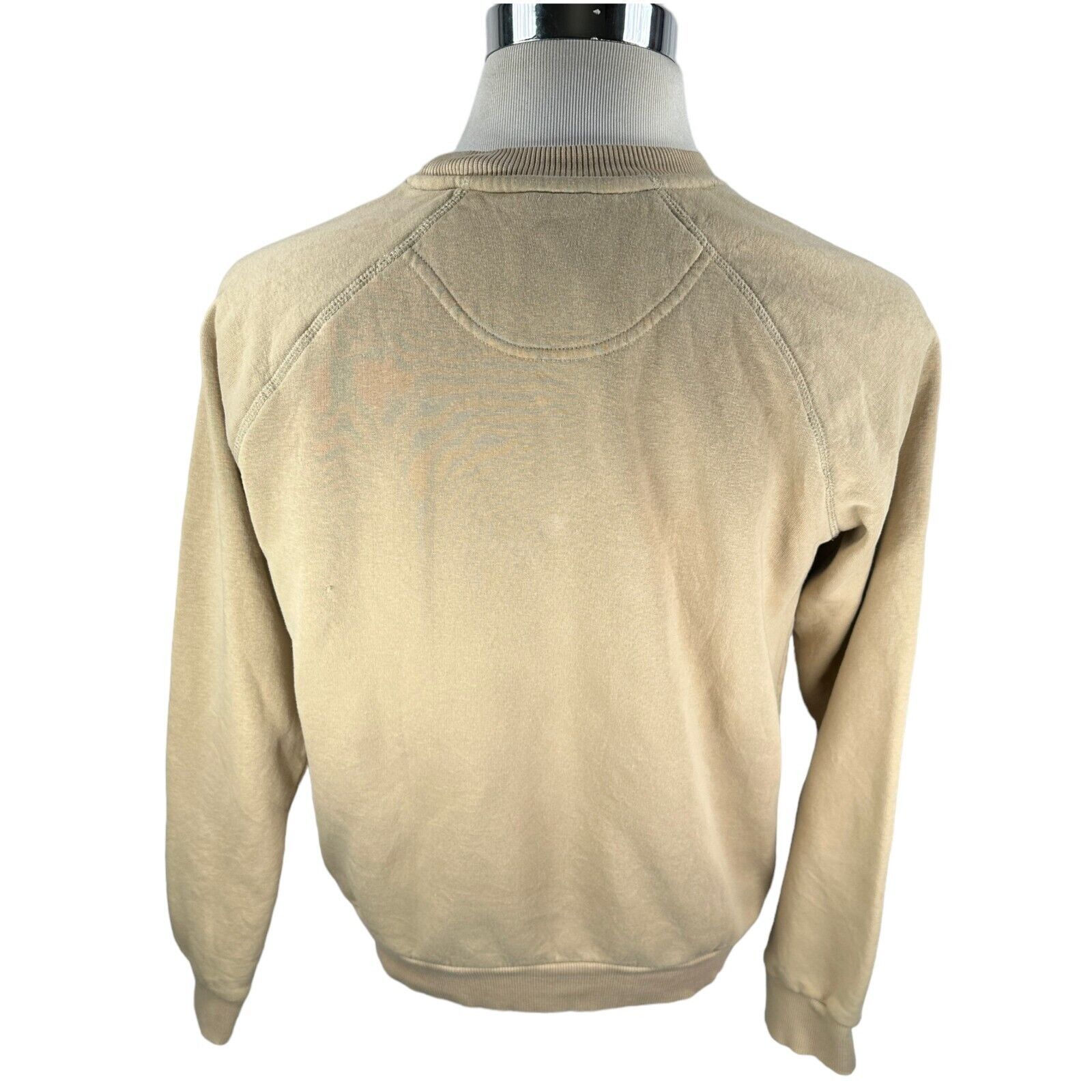 Folk Folk Sweatshirt 3 Medium Beige Tan Fleece Lined Pullover Size US M / EU 48-50 / 2 - 2 Thumbnail