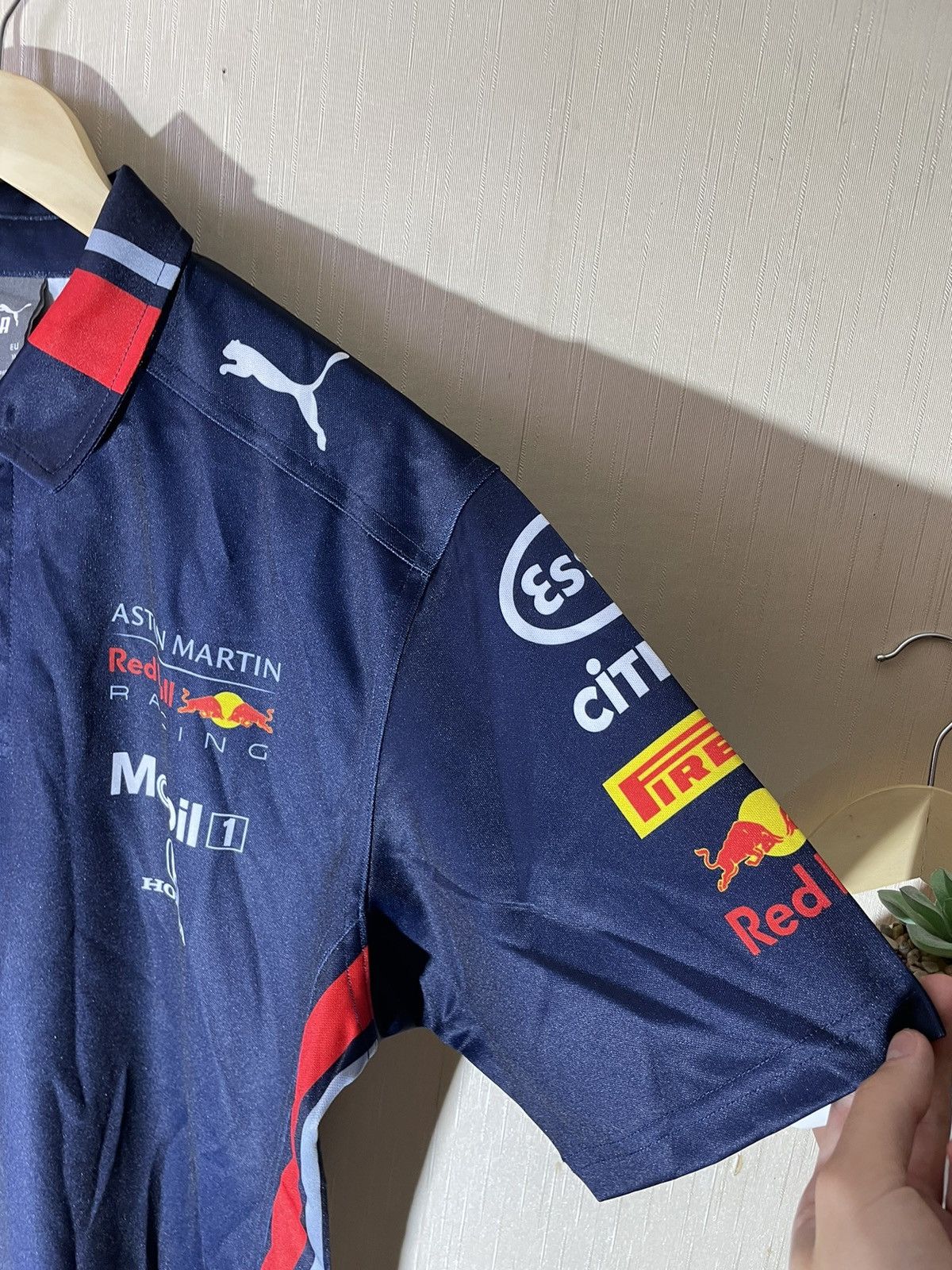 Vintage Puma Red Bull racing streetwear polo shirt Size US XL / EU 56 / 4 - 6 Thumbnail
