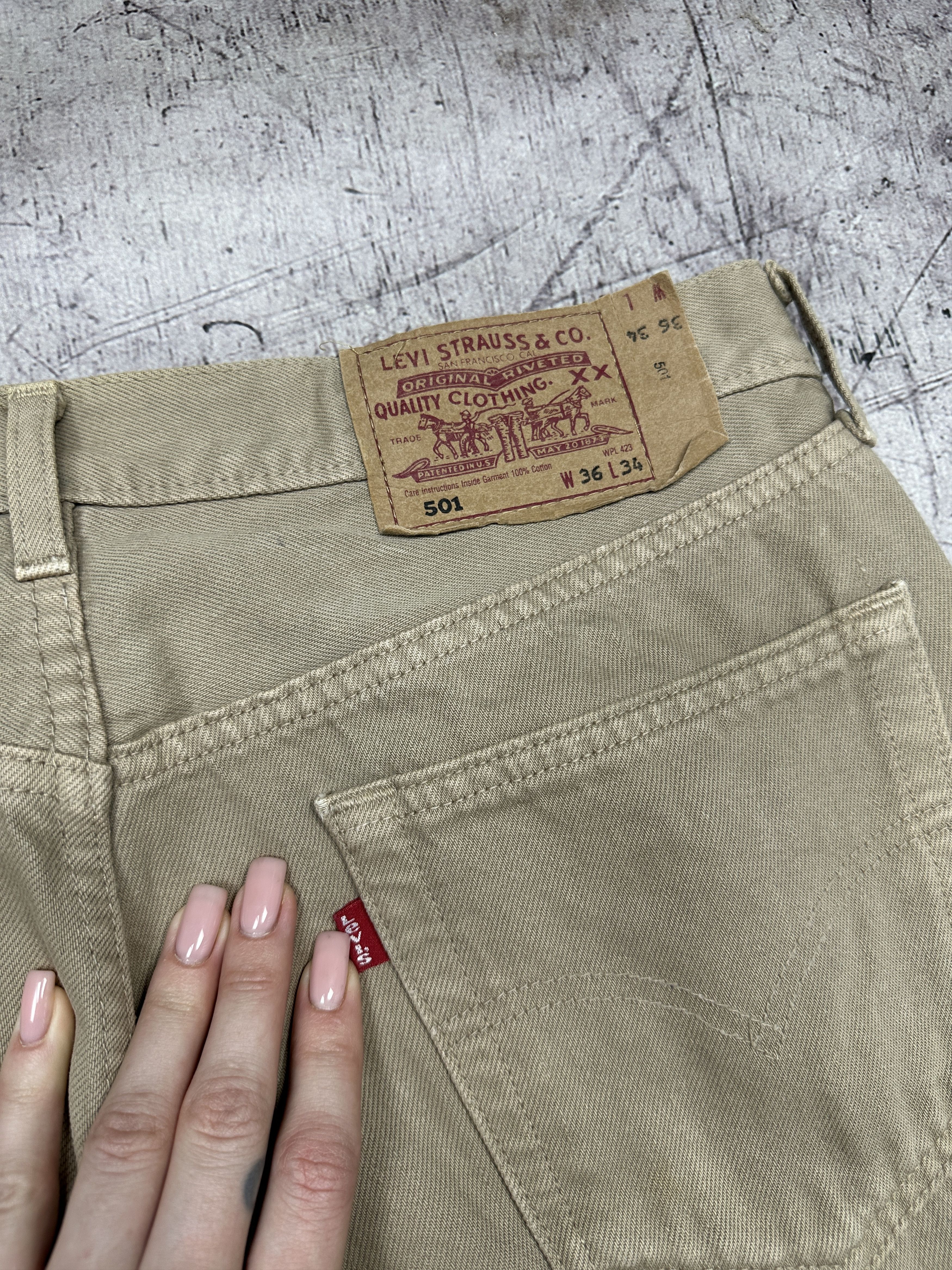 Levi's Levi's 501 Vintage Mens Denim Pants Jeans Size 36 x 34 Size US 36 / EU 52 - 3 Thumbnail