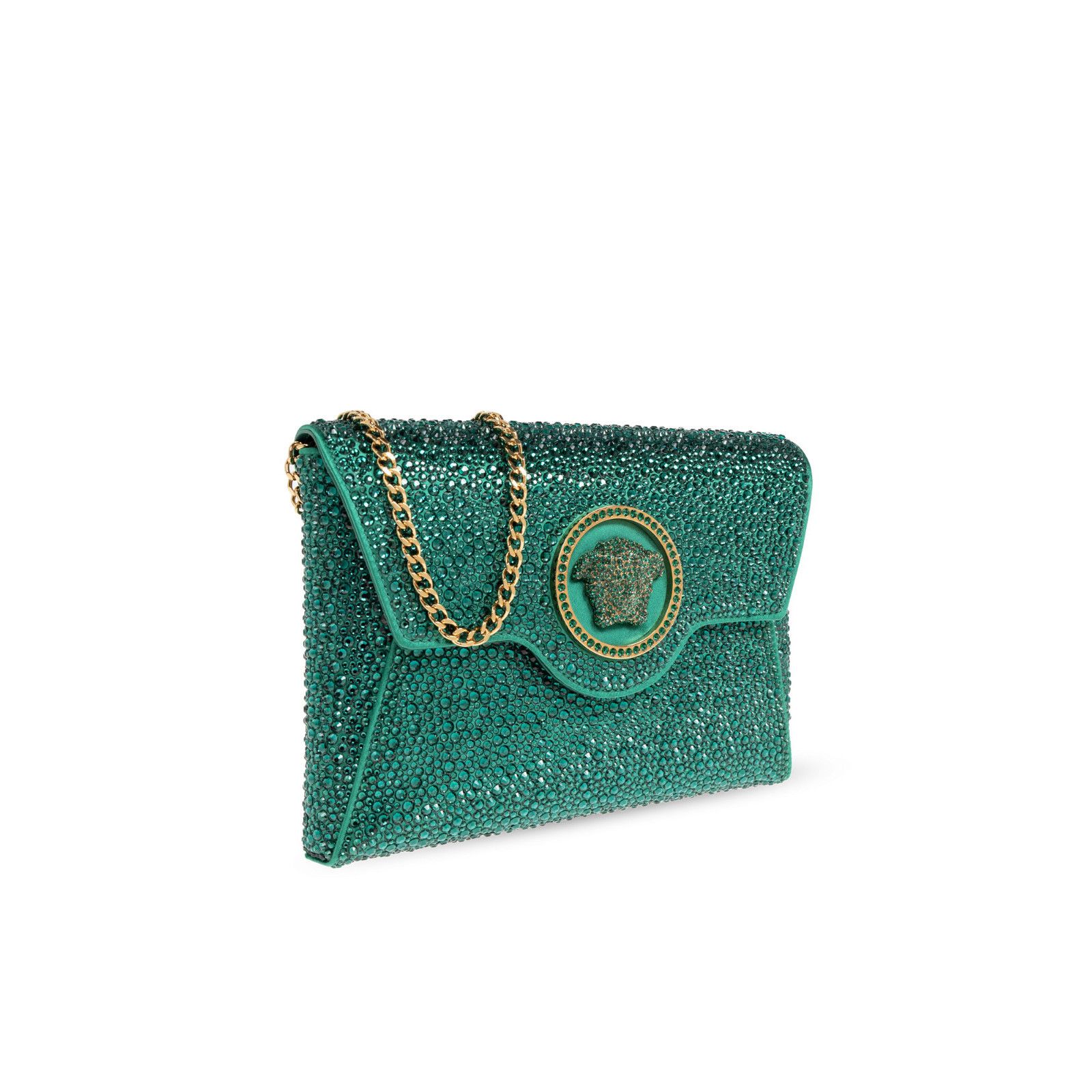 Versace VERSACE La Medusa Mini Green Leather Shoulder Bag New & Auth Size ONE SIZE - 3 Thumbnail
