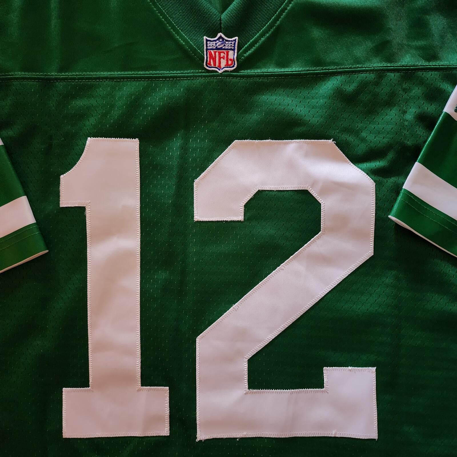 Reebok Reebok NFL Vintage Joe Namath New York Jets #12 Green XL NFL Size ONE SIZE - 4 Thumbnail