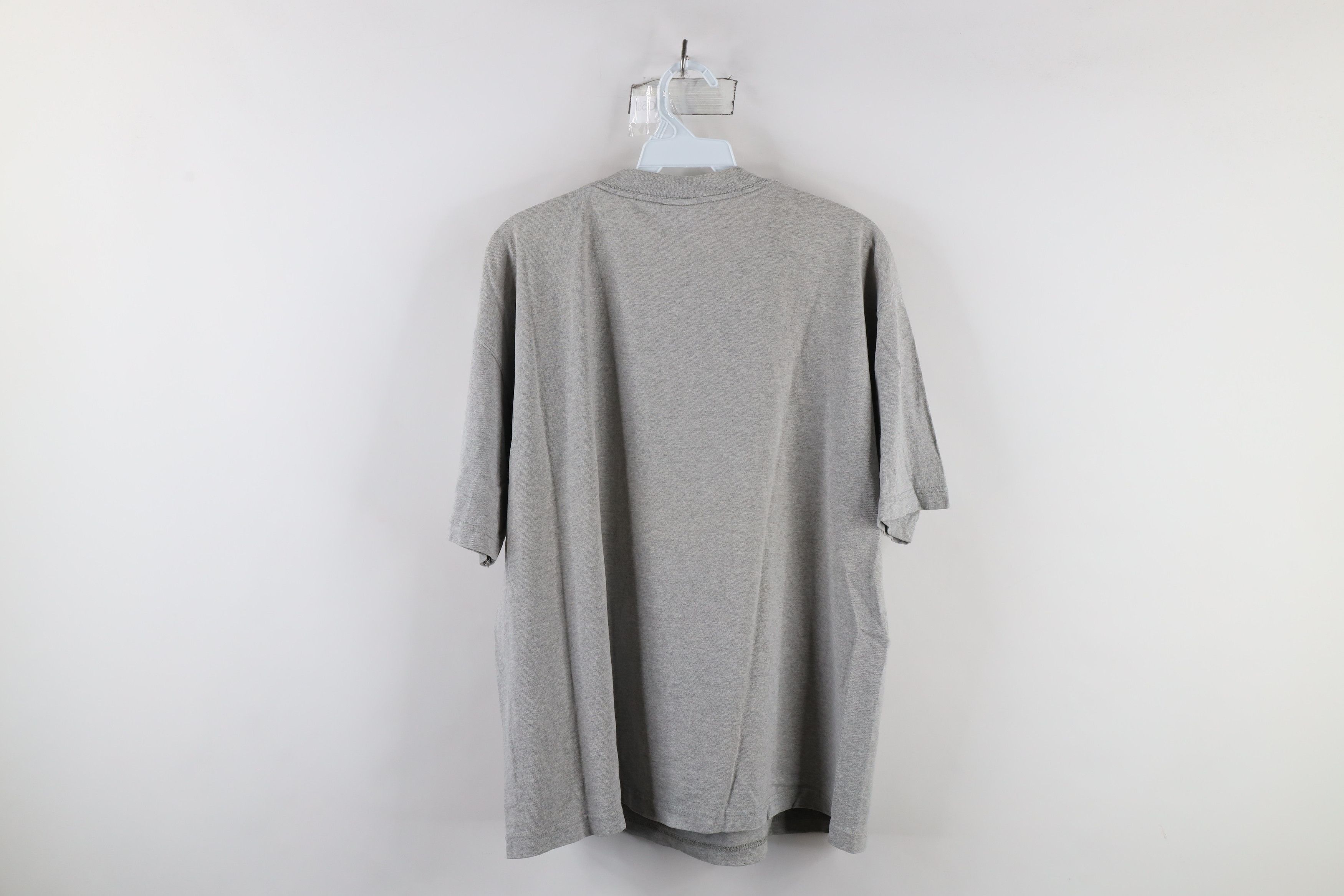 Vintage Vintage 90s Streetwear Blank Pocket T-Shirt Heather Gray Size US L / EU 52-54 / 3 - 12 Thumbnail