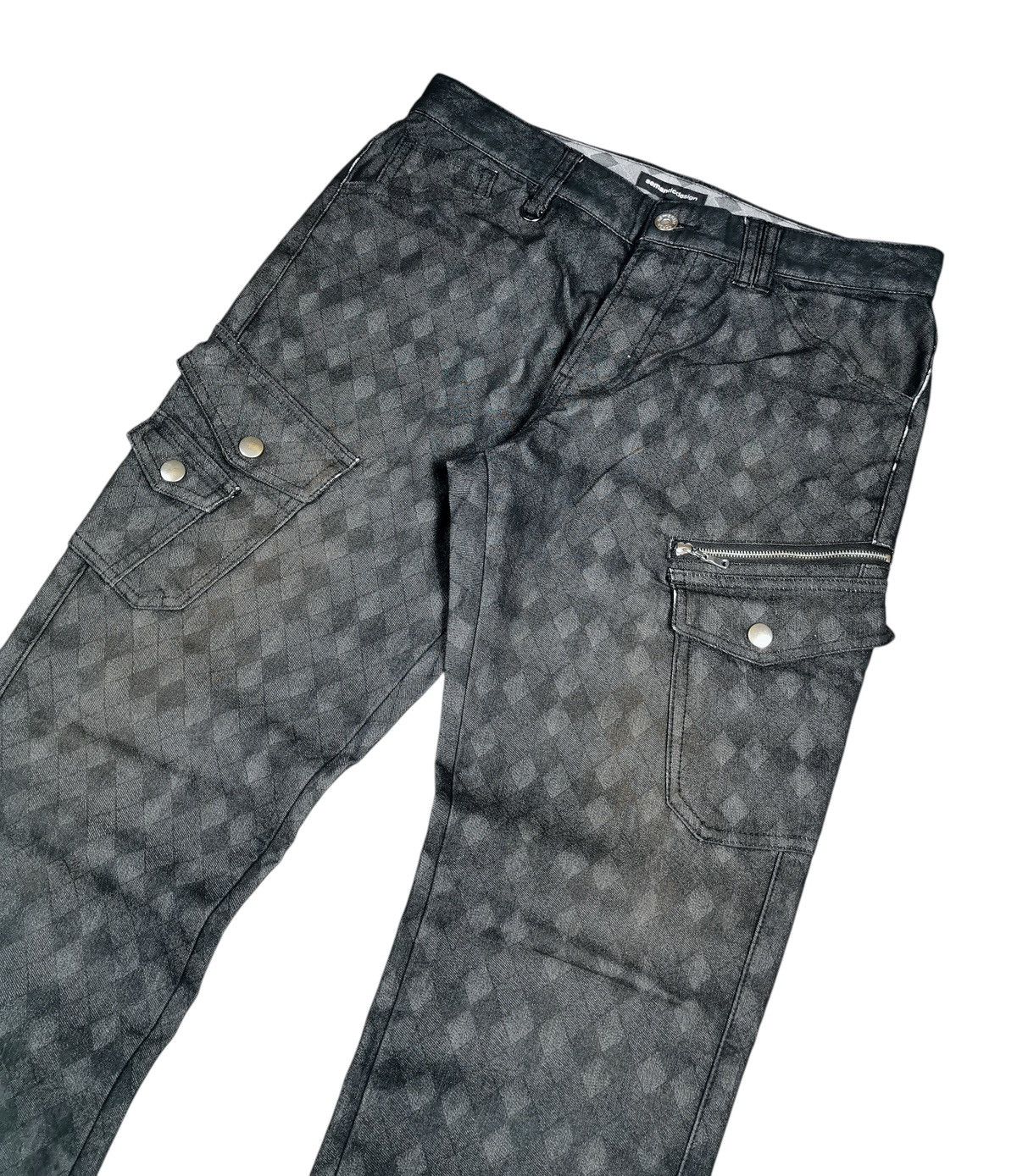 semanticdesign Semantic Design Multi Pocket All Printed Slim Cargo Pants Size US 31 - 5 Thumbnail