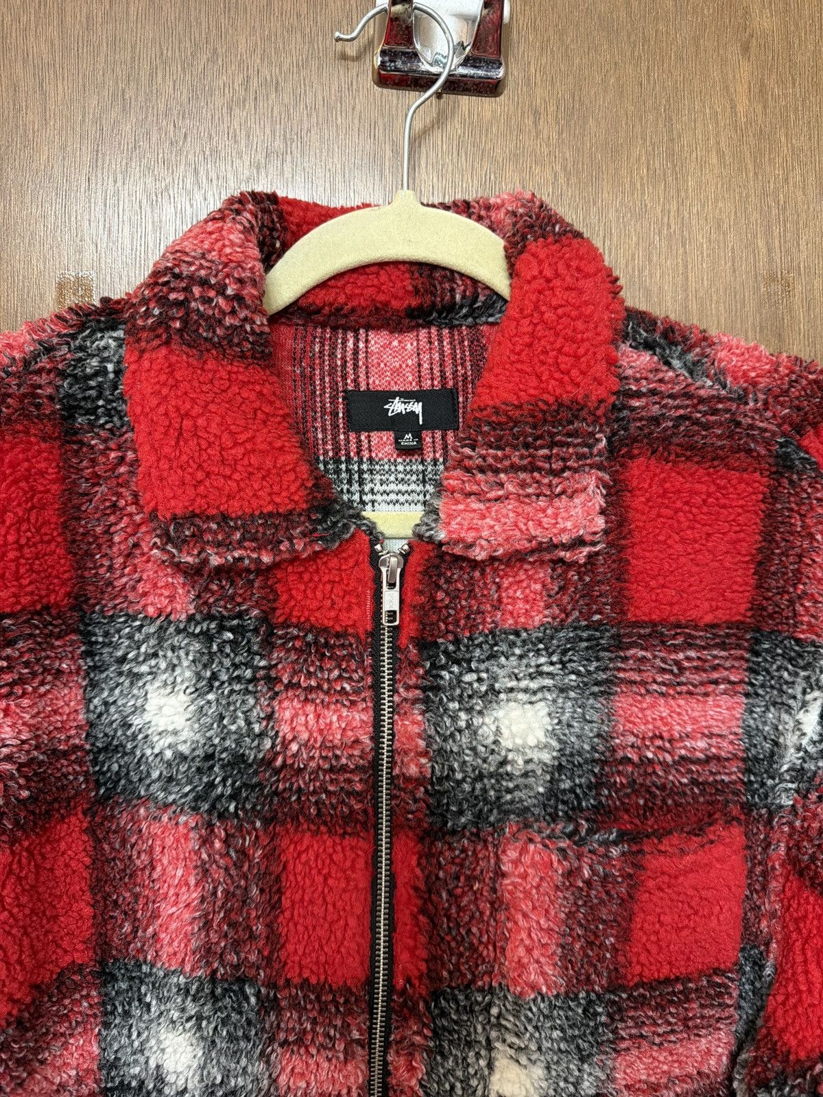 Stussy Stussy Shadow Plaid Sherpa Zip Shirt Size US M / EU 48-50 / 2 - 2 Thumbnail